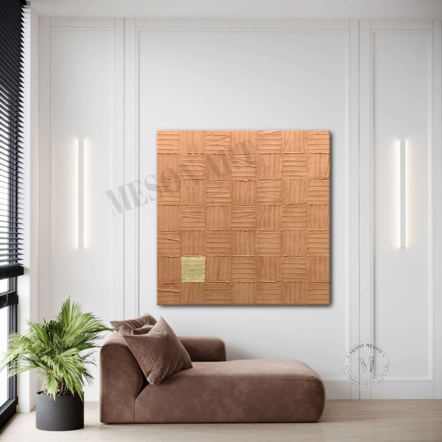 Brown Abstract Art for Sale Brown Abstract Wall Art Decoration Brown Minimalist Painting