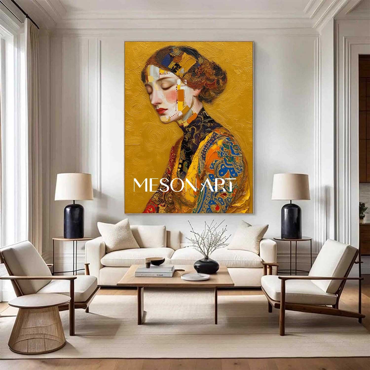 Large Contemporary Abstract Textured Framed Canvas Living Room On Sale