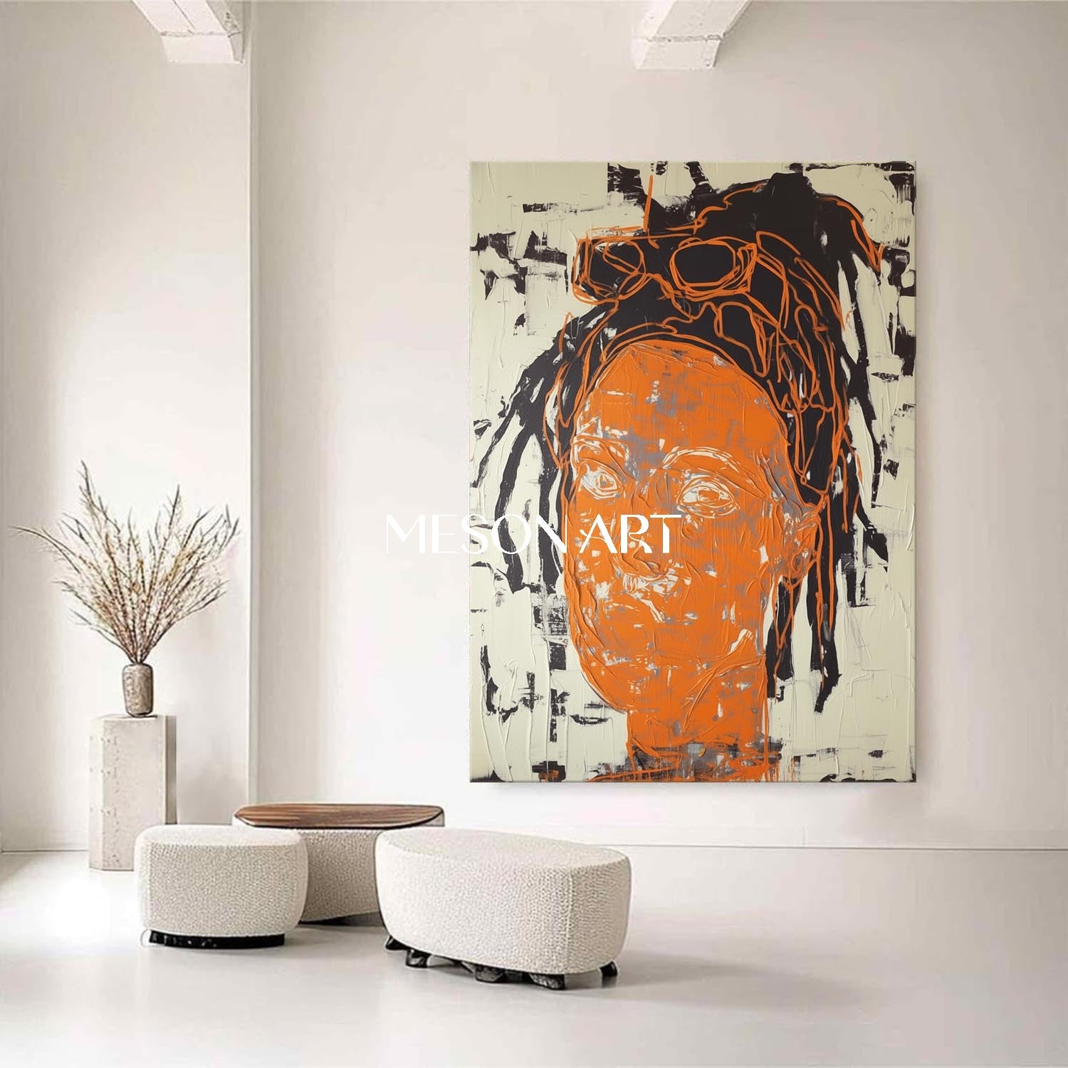 Contemporary Pop Art Abstract Expressionism Painting Ready to Hang