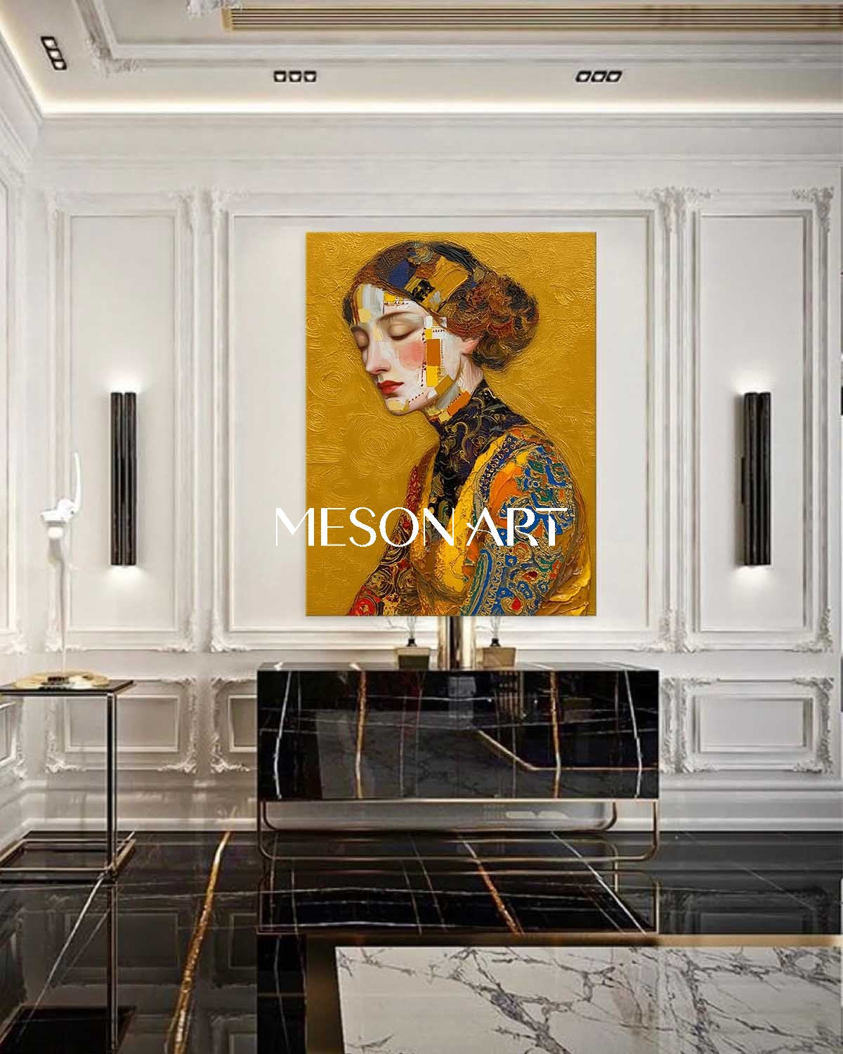 Large Contemporary Abstract Textured Framed Canvas Living Room On Sale