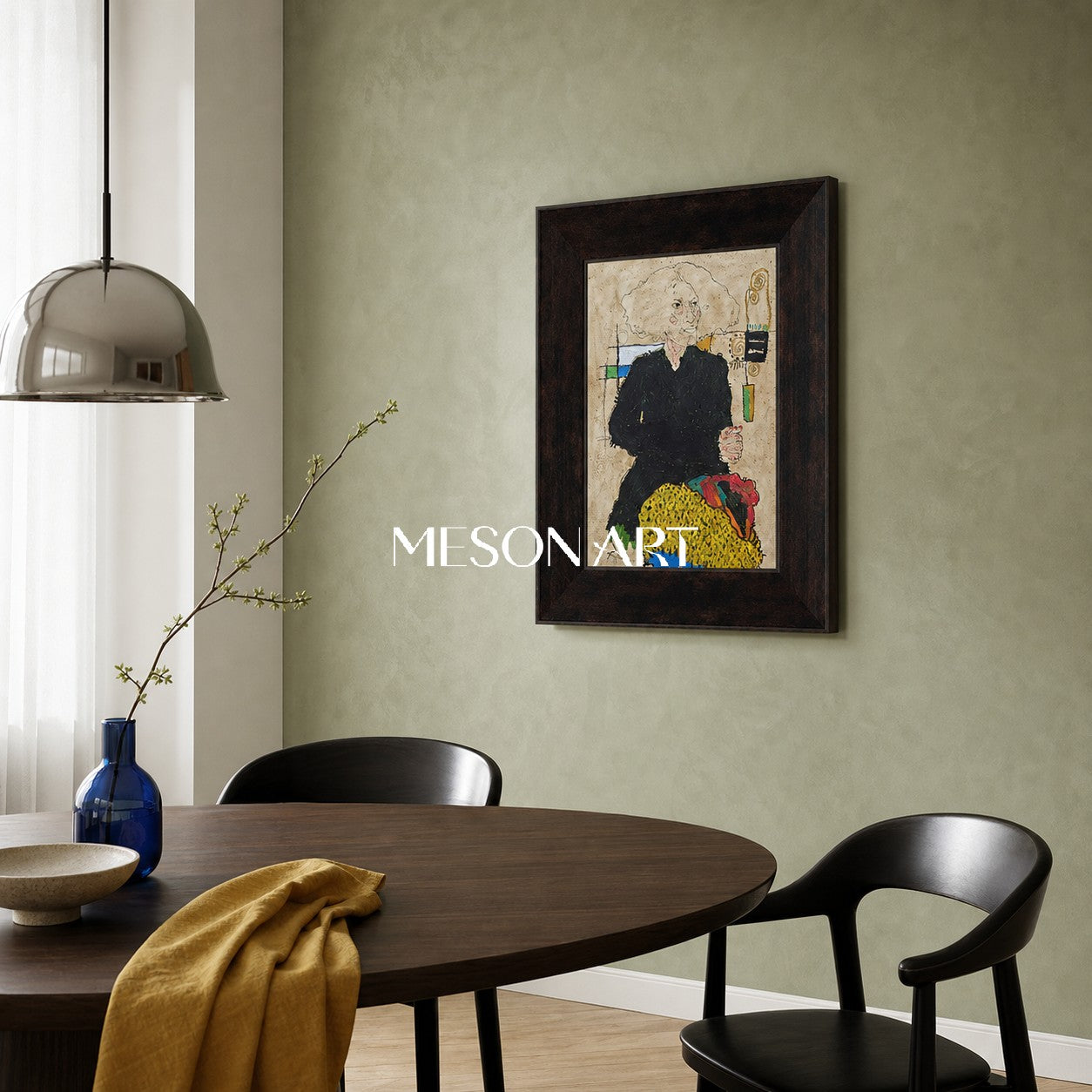 Abstract Expressionism Art Deco Painting For Modern Living Room And Home Office Decor