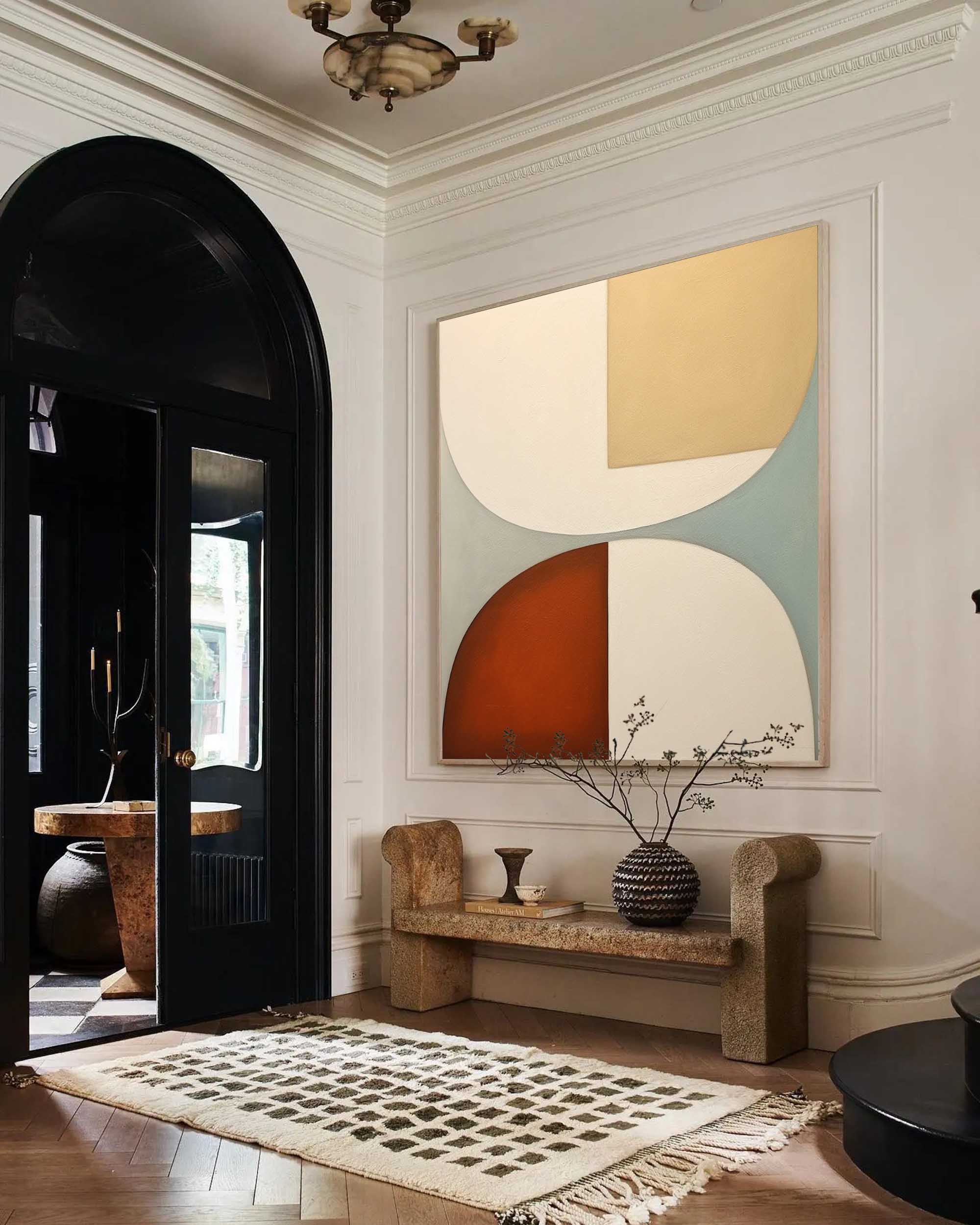 Modern Minimalist Wall Art Beige Minimalist Abstract Painting Beige Oil Painting Modern Abstract Art