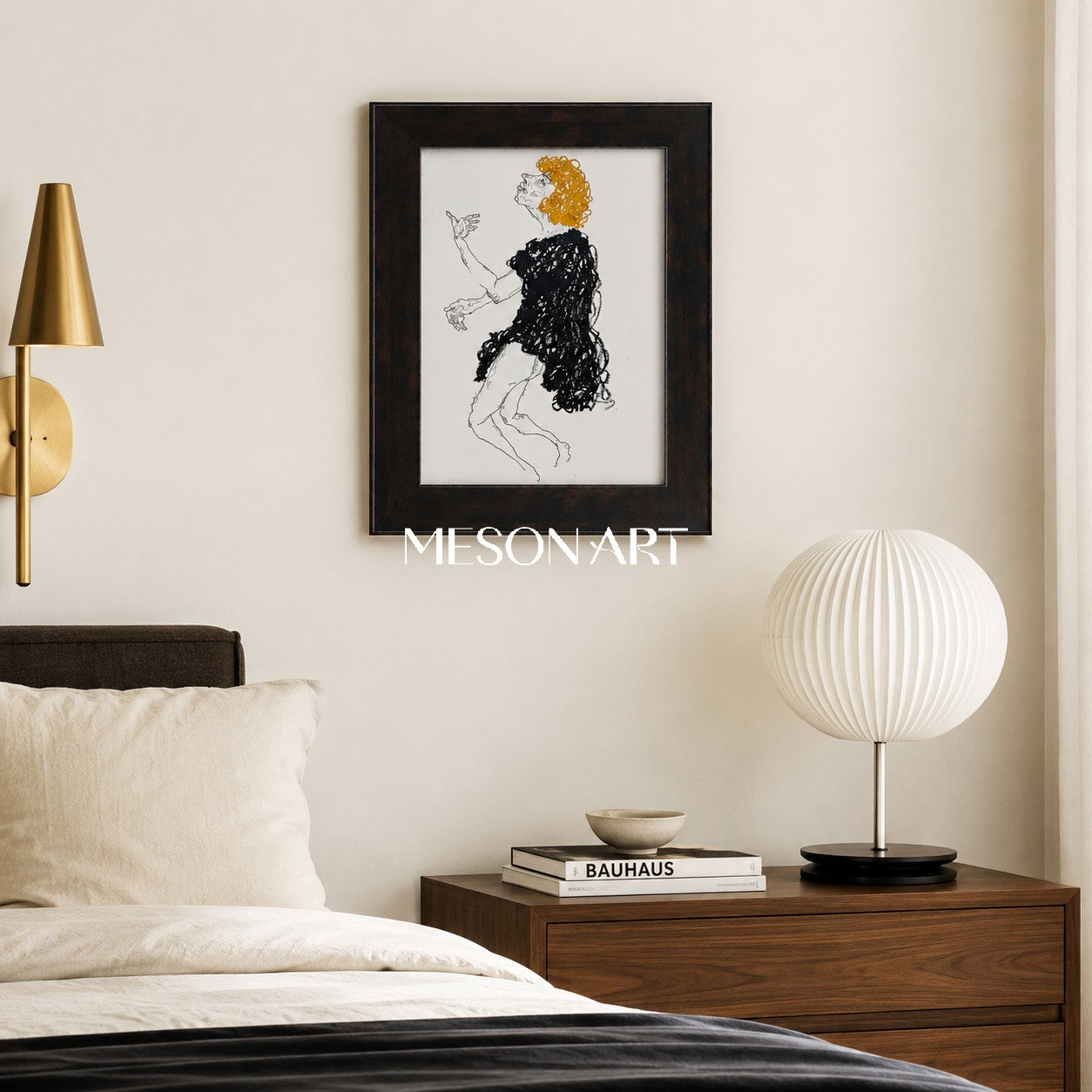 Black And Gold Abstract Original Contemporary Painting Rectangular Wall Art For Living Room By Mesonart