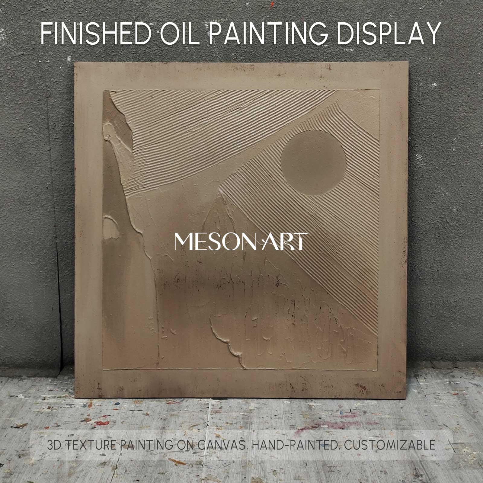 Brown Bohemian painting brown wall art 3d texture painting brown abstract art earth tone wall art Brown grey taupe art painting on canvas