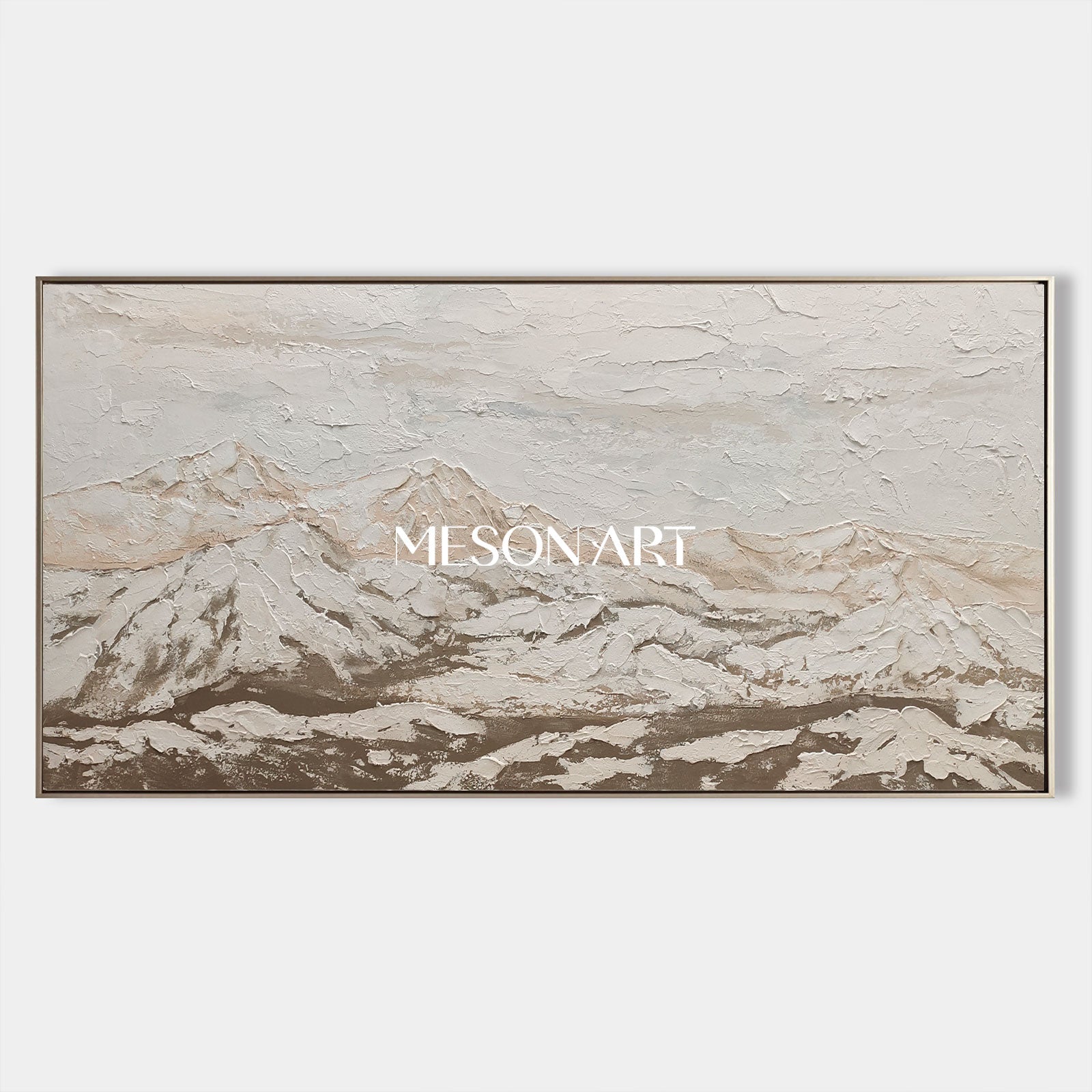 Large Gray 3D Abstract Painting Gray Textured Wall Art Wabi-Sabi Decorating Ideas