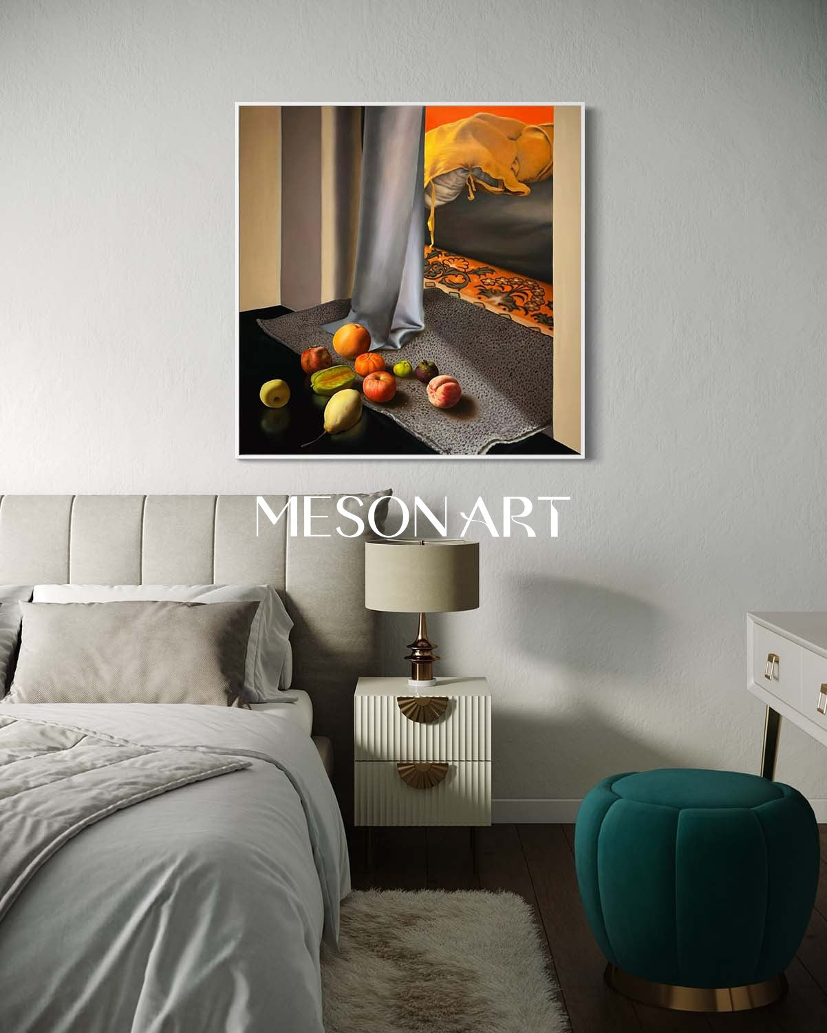 Hyperrealism Fruit Still Life Painting Hyperrealism Fruit Still Life Canvas Art Fruit Still Life Wall Art