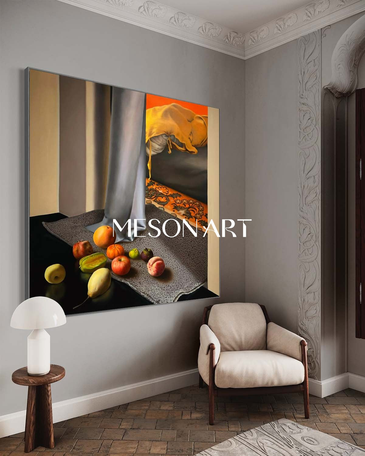 Hyperrealism Fruit Still Life Painting Hyperrealism Fruit Still Life Canvas Art Fruit Still Life Wall Art