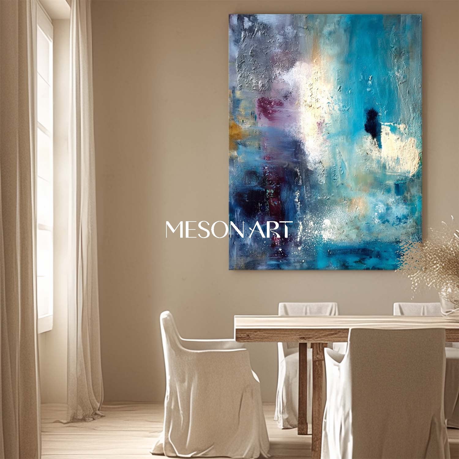 Blue Abstract Art for Sale Blue Abstract Canvas Living Room Wall Painting