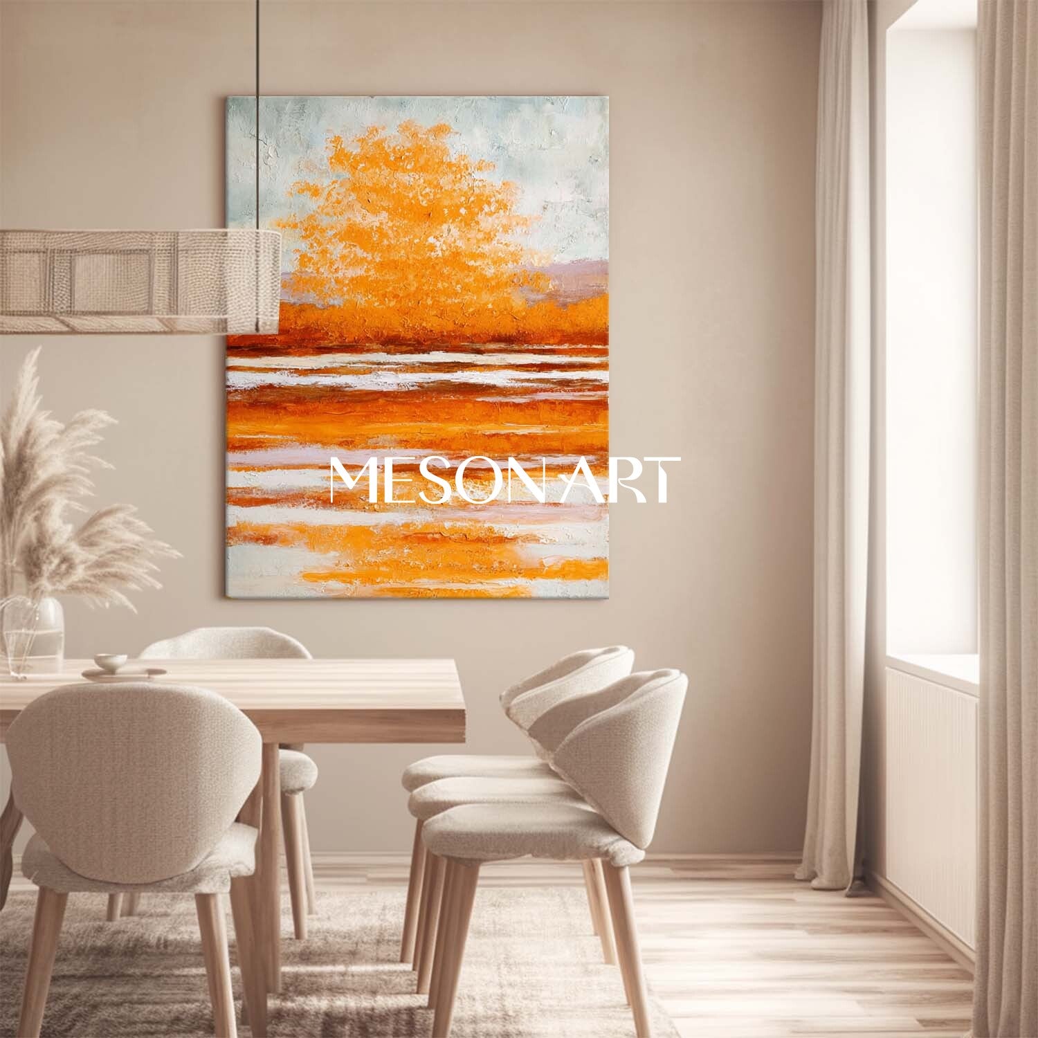Autumn Colors Fall Art Cozy Wall Art Canvas for Fall Home Decor