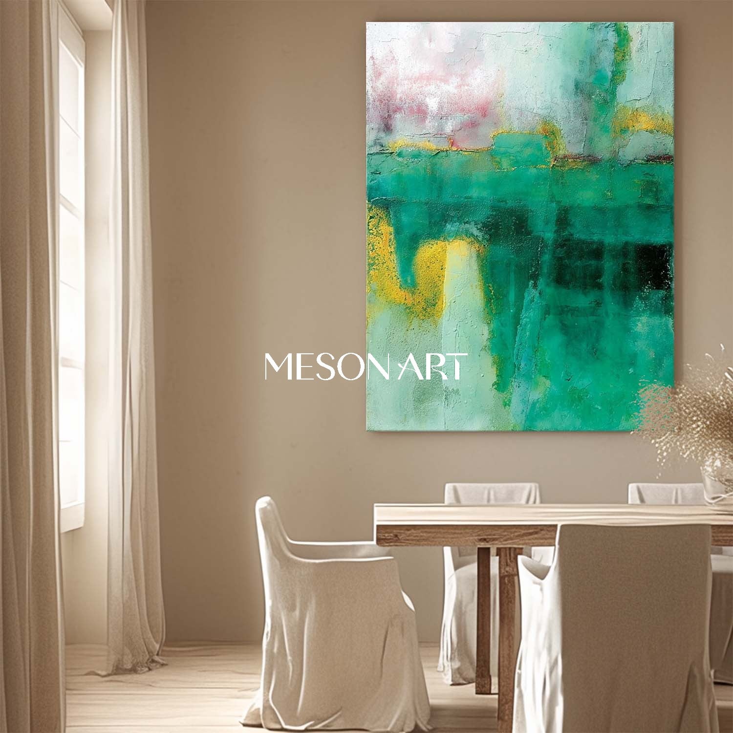 Buy Sage Green Abstract Wall Art Sage Green Wall Decor For Dining Room