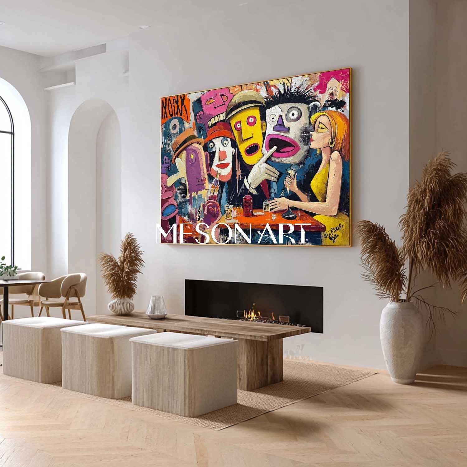 Pop Art Canvas for Walls – Unique Dining Room Decor with Modern Style