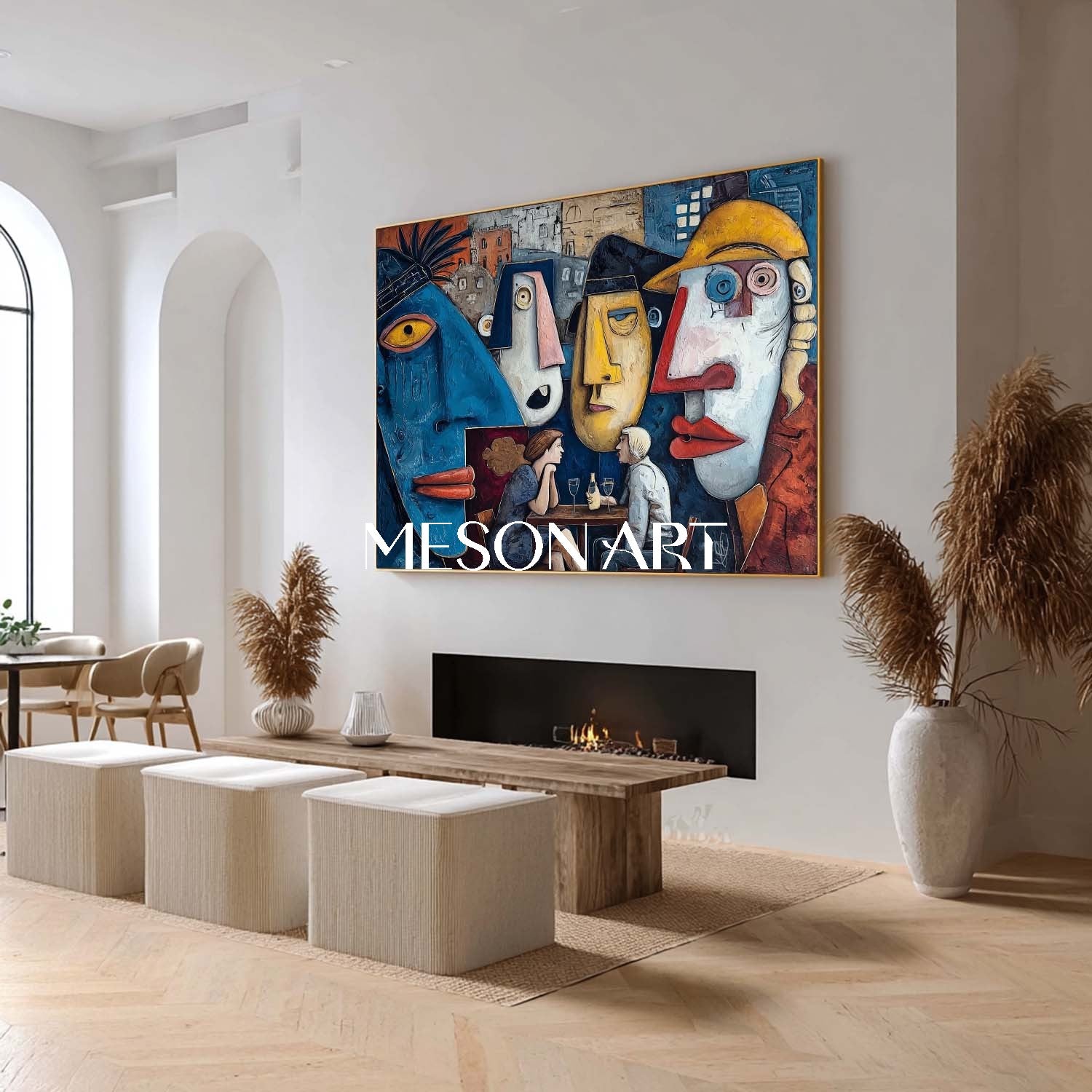 Pop Art Painting – Colorful Canvas for Dining Room and Restaurant Walls