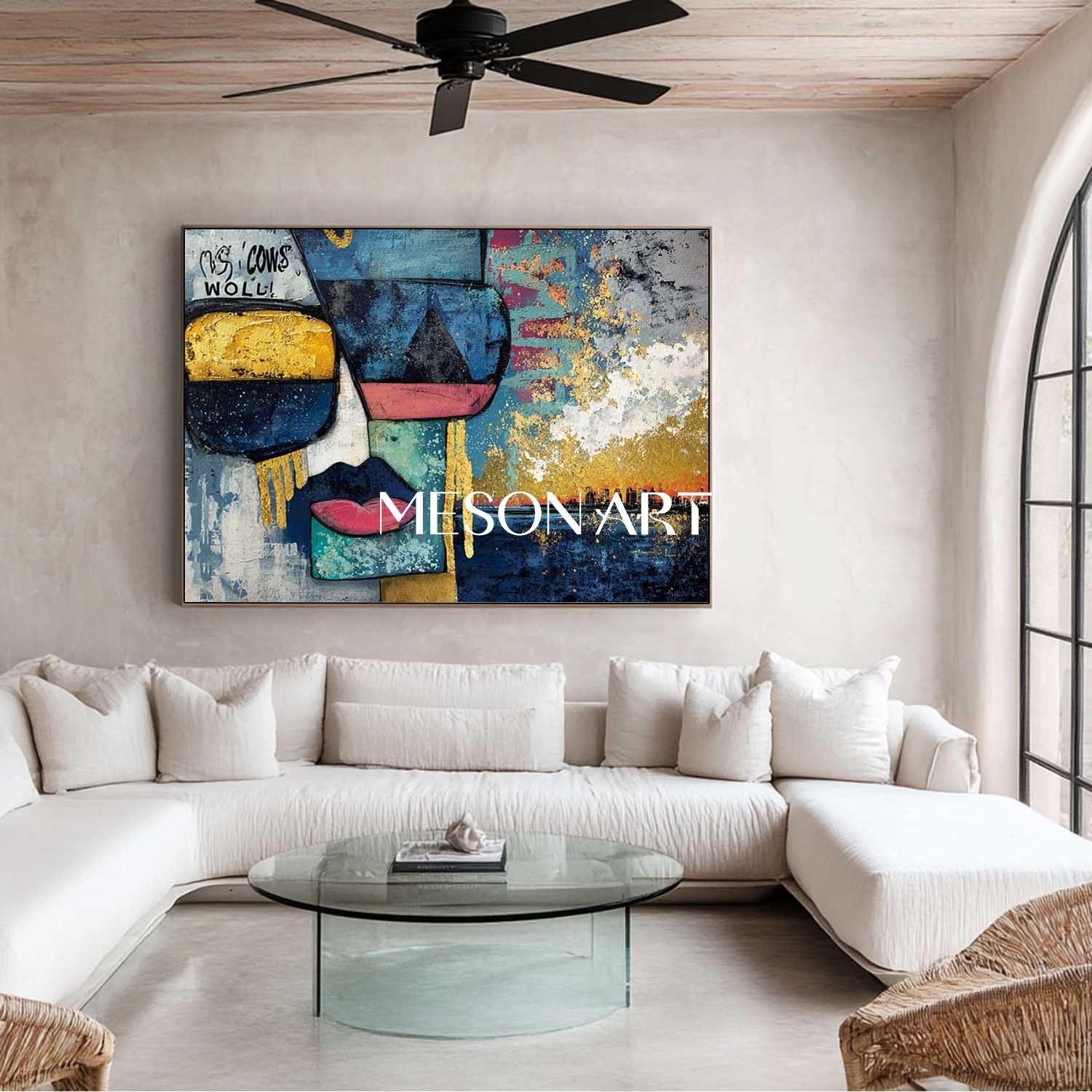 Large Modern Picasso Style Paintings Abstract Canvas Pop Wall Art Decor