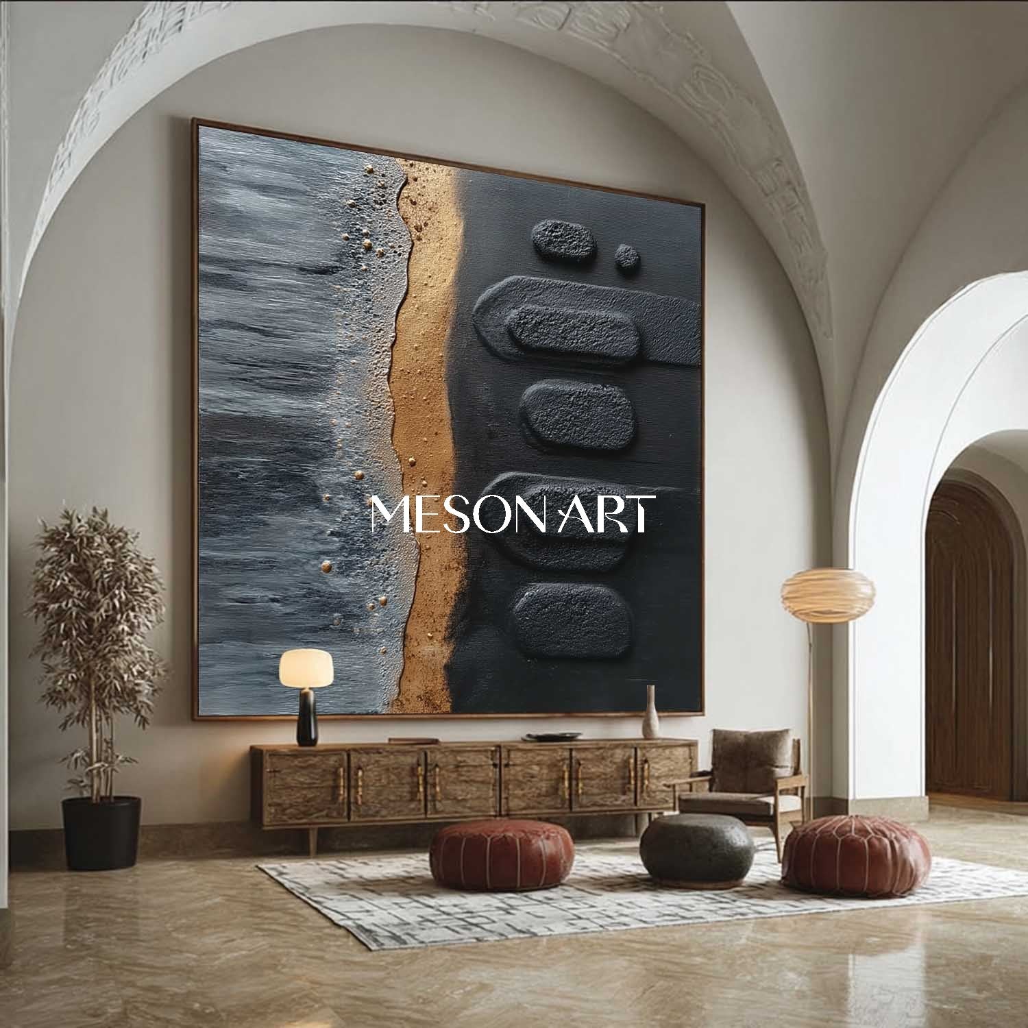 Order Custom Minimalist Abstract Painting for Living Room or Lounge