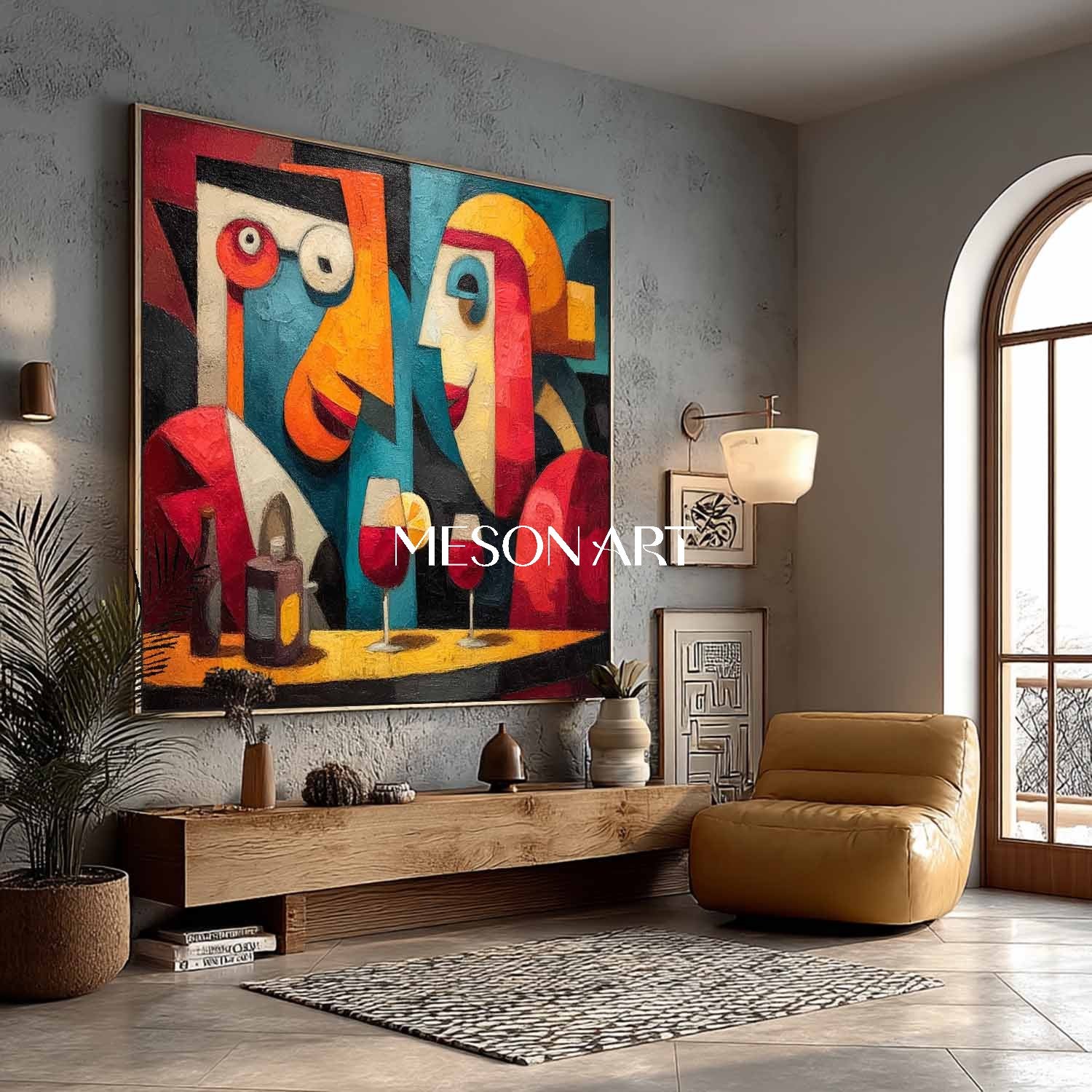 Shop Colorful Pop Art Abstract Painting for Living Room or Office