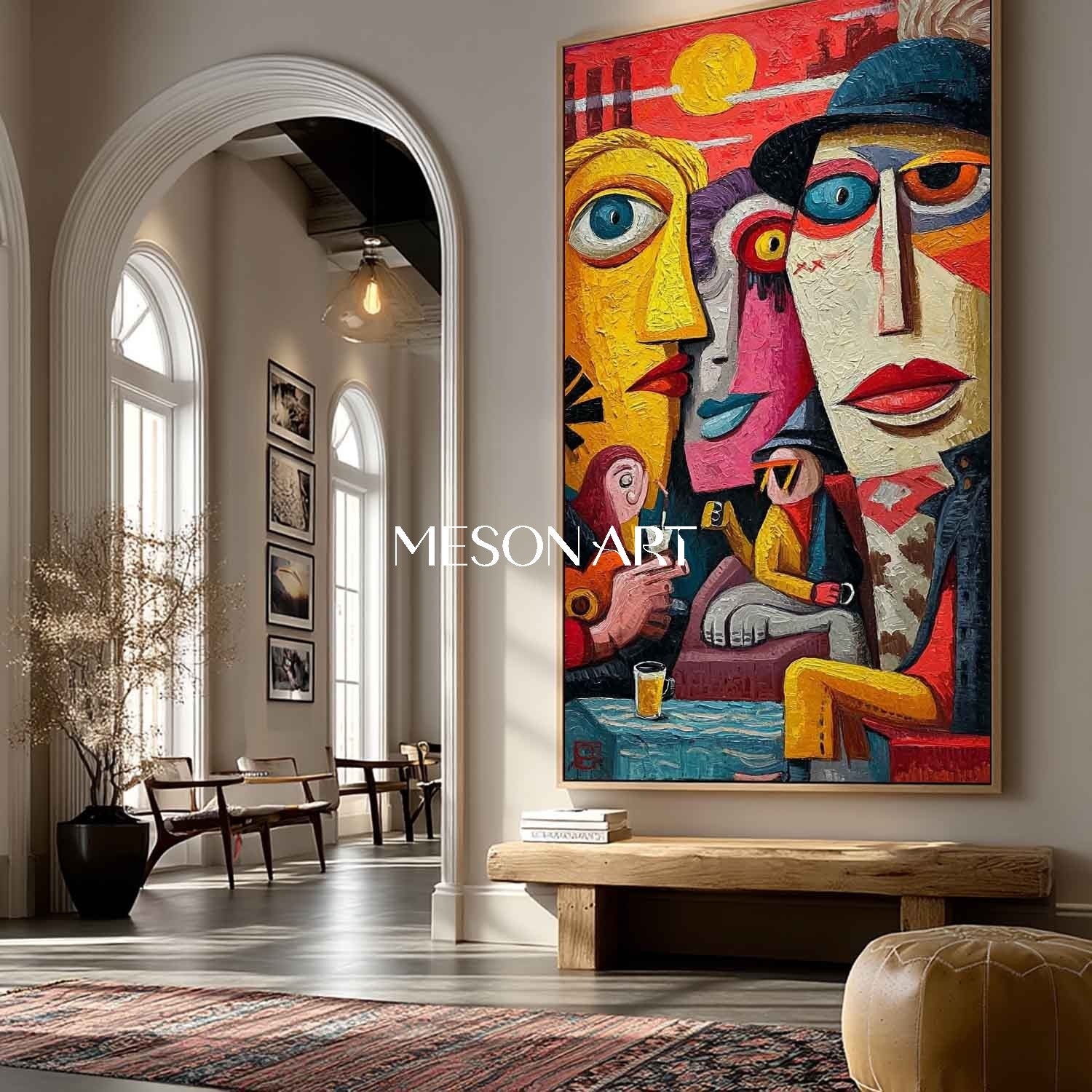 Buy Original Colorful Pop Wall Art Abstract Oil Painting for Halloween