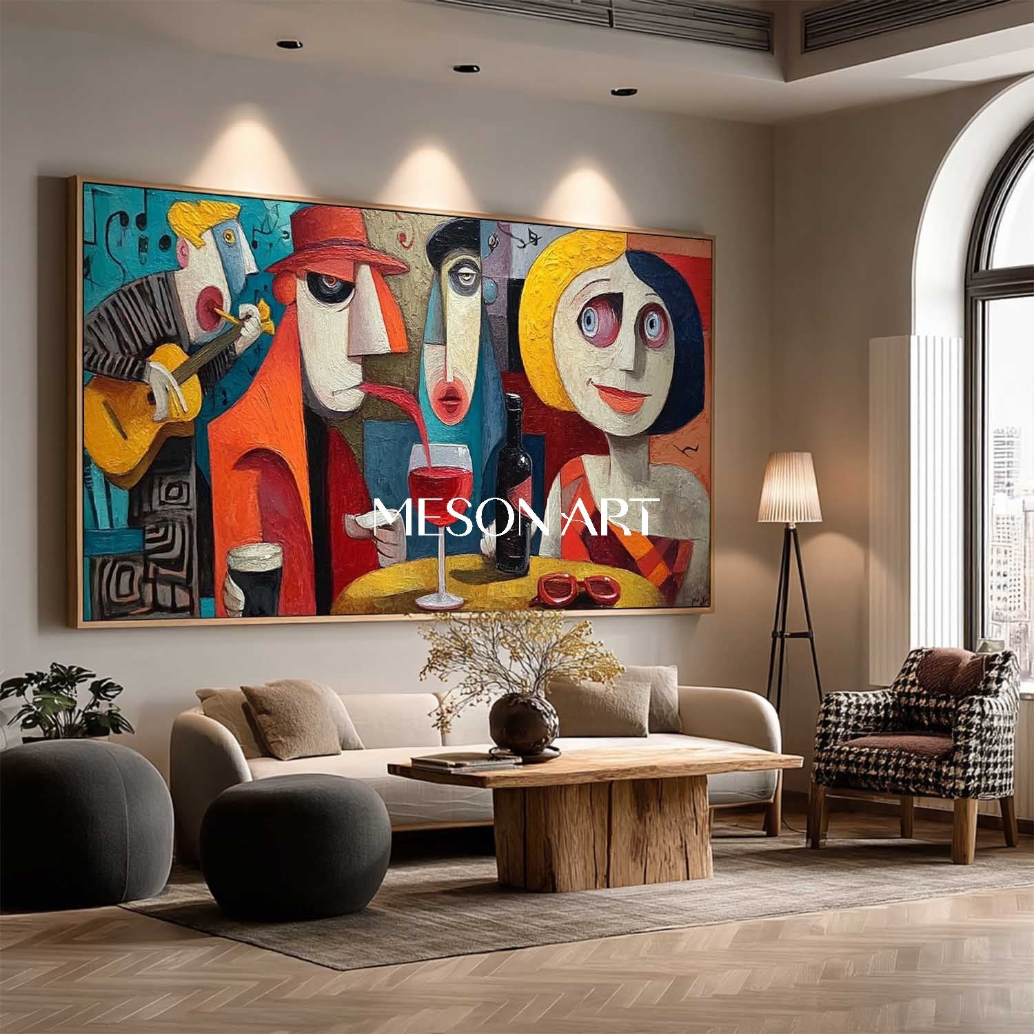 Order Oversized Pop Art Abstract Art for Trendy Office or Hotel Lobby