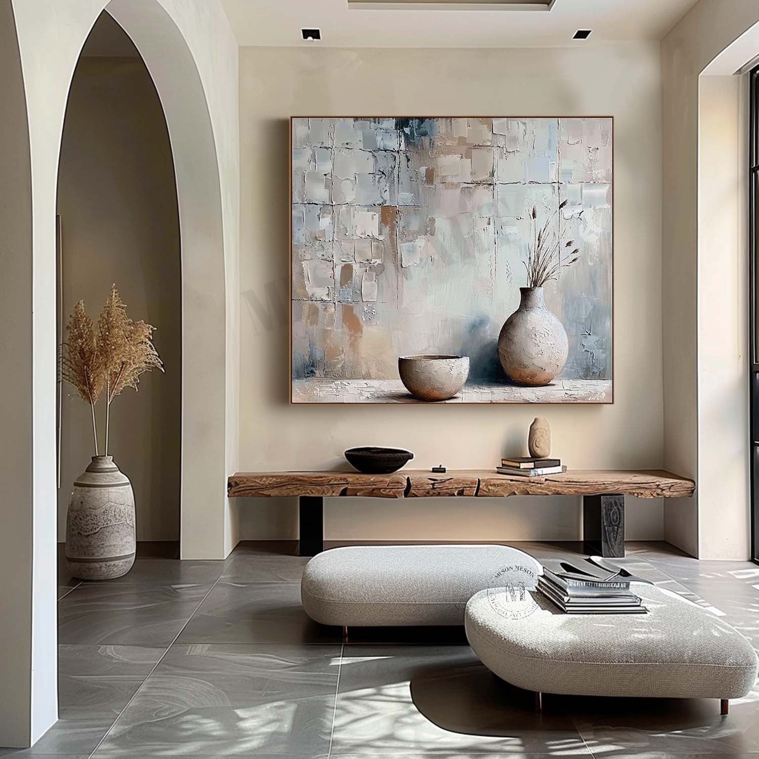 Large Grey Vase Canvas Wall Art Decor Ceramic Vase Art Ceramic Vase Still Life Paintings For Sale