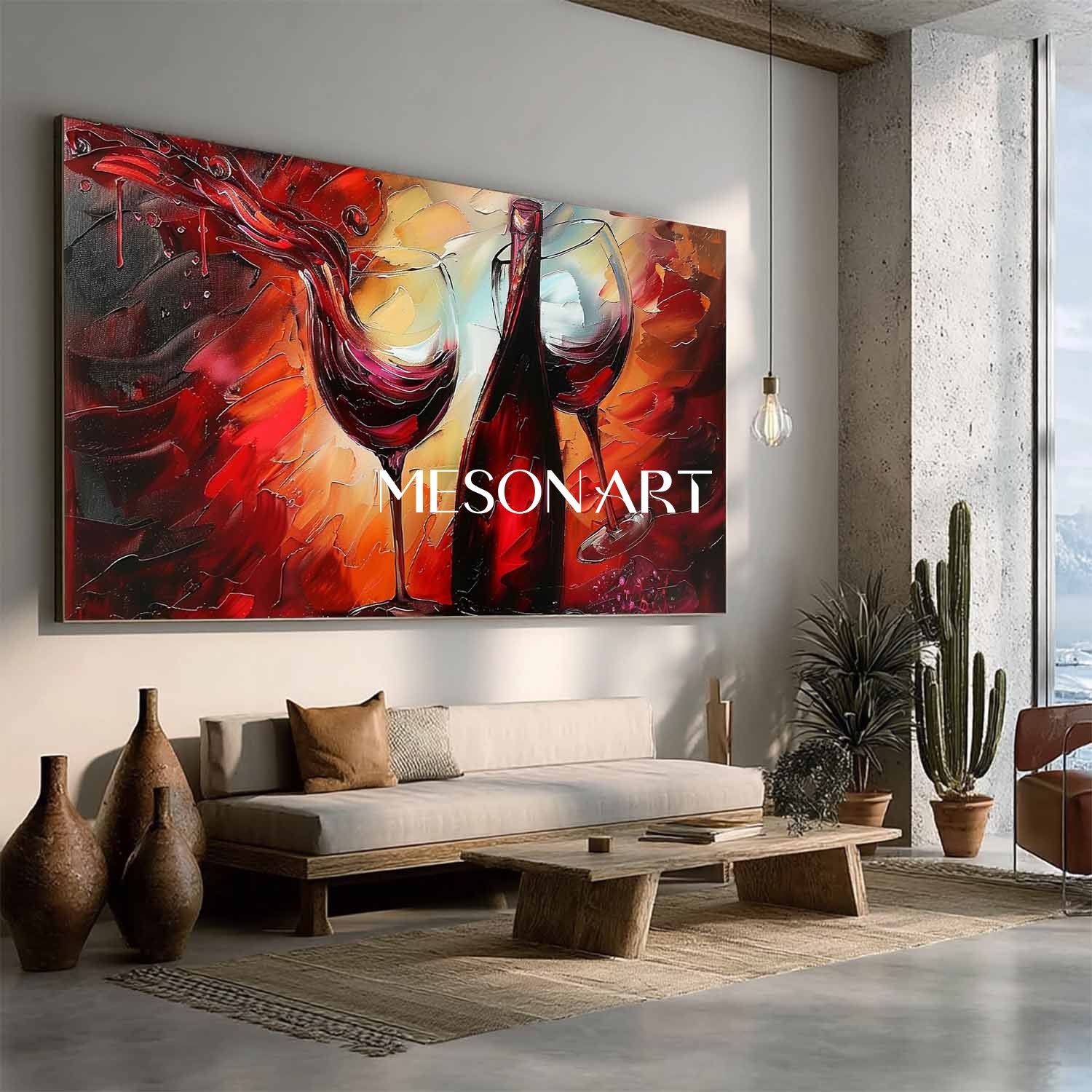 Red Wine Abstract Canvas Art For Sale Red Wine Wine Cooler Wall Art Decor Wine Cooler Decor Painting