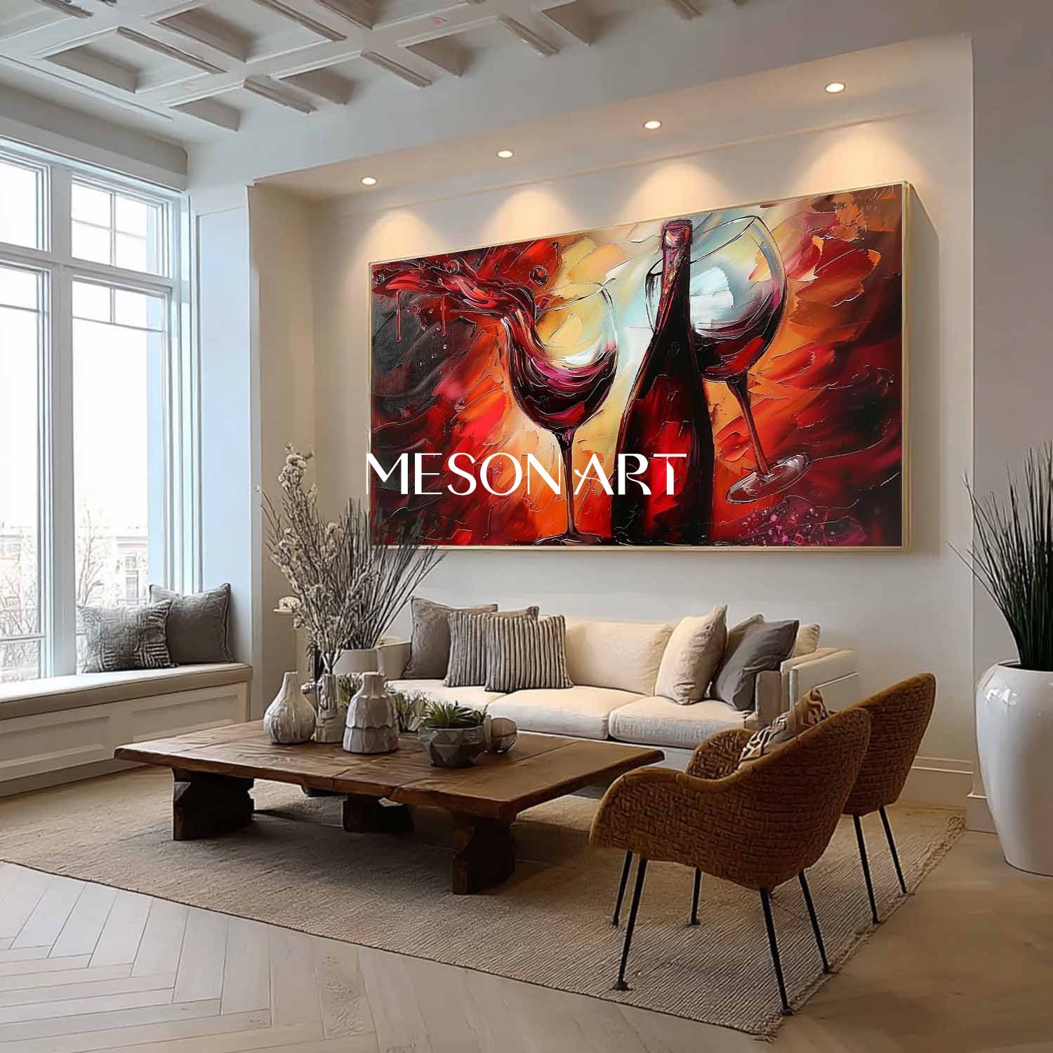 Red Wine Abstract Canvas Art For Sale Red Wine Wine Cooler Wall Art Decor Wine Cooler Decor Painting
