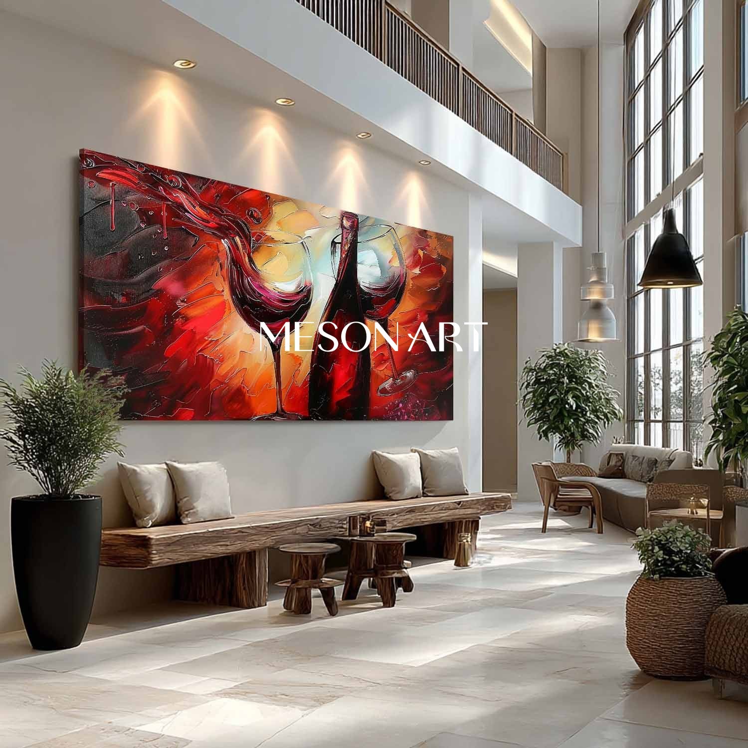 Red Wine Abstract Canvas Art For Sale Red Wine Wine Cooler Wall Art Decor Wine Cooler Decor Painting