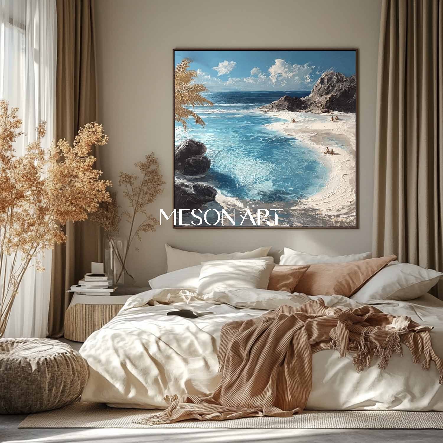 White Beach Wall Art Modern Coastal Canvas Art For Sale Beach Wall Decor For Bathroom