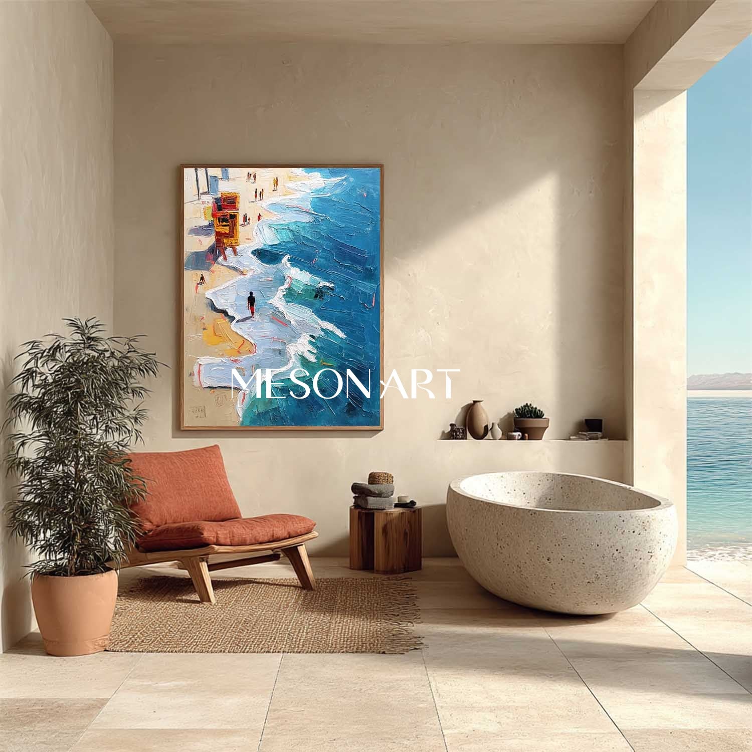 Ocean Wave Beach Abstract Canvas Art for Sale Blue and White Ocean Wave Beach Texture Wall Art Decor