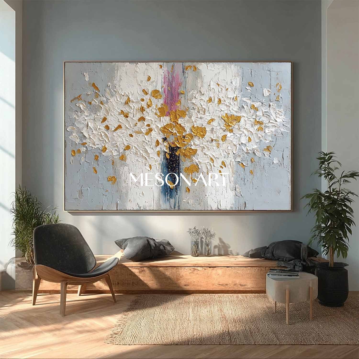 Shop Large Colorful Abstract Art Textured Canvas Entryway Wall Decor