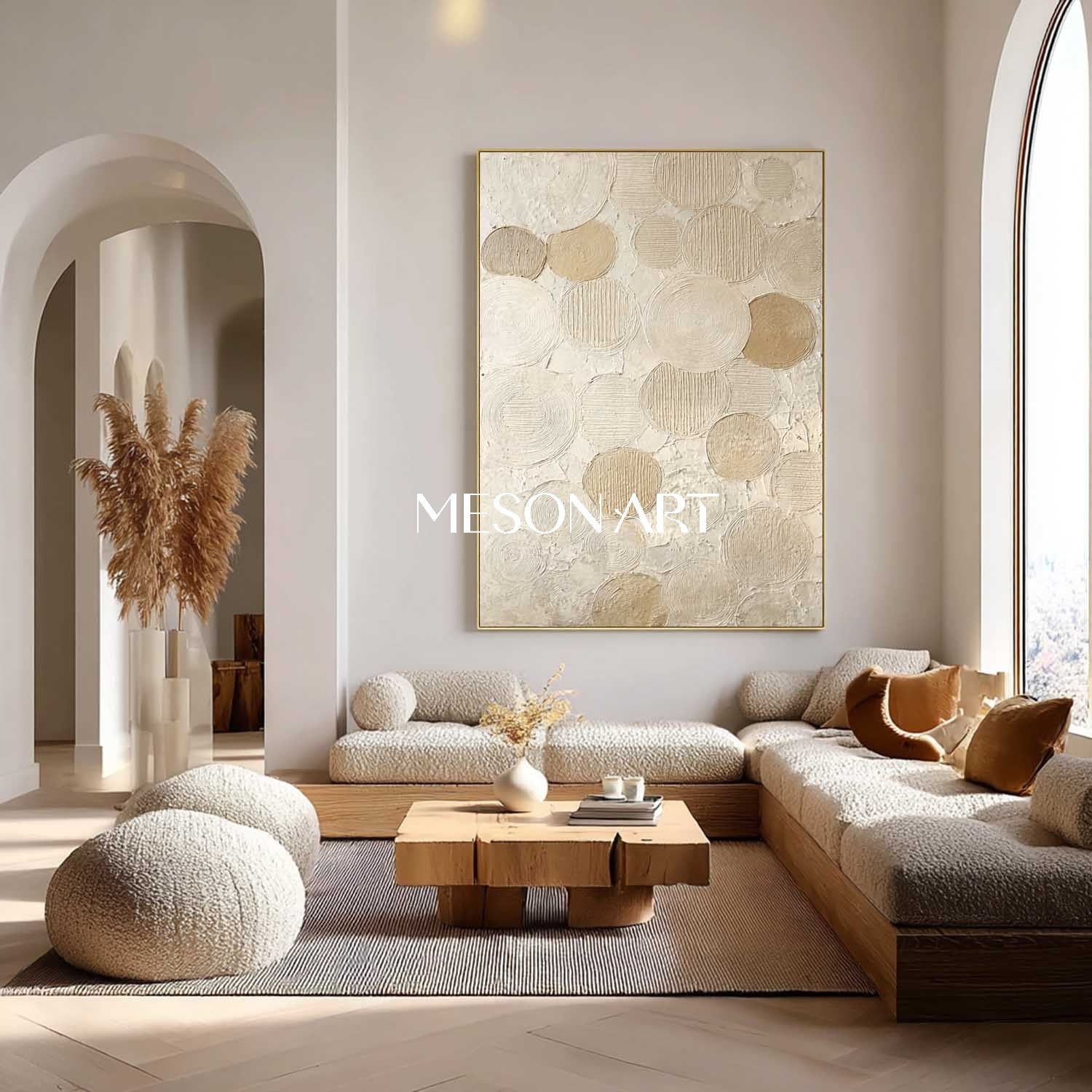 Oversized Bohemian Wall Art – Perfect for Dining Rooms and Offices