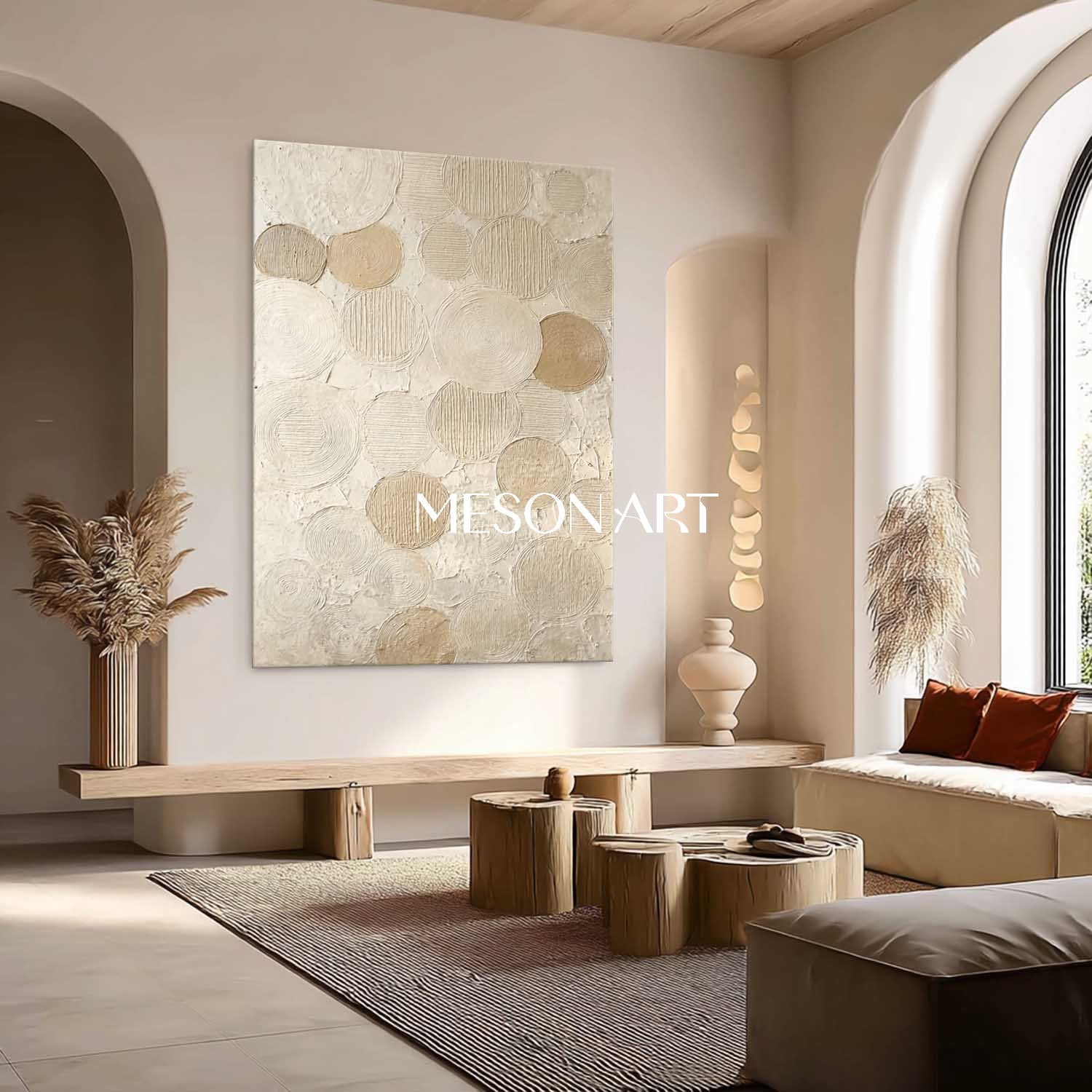 Oversized Bohemian Wall Art – Perfect for Dining Rooms and Offices