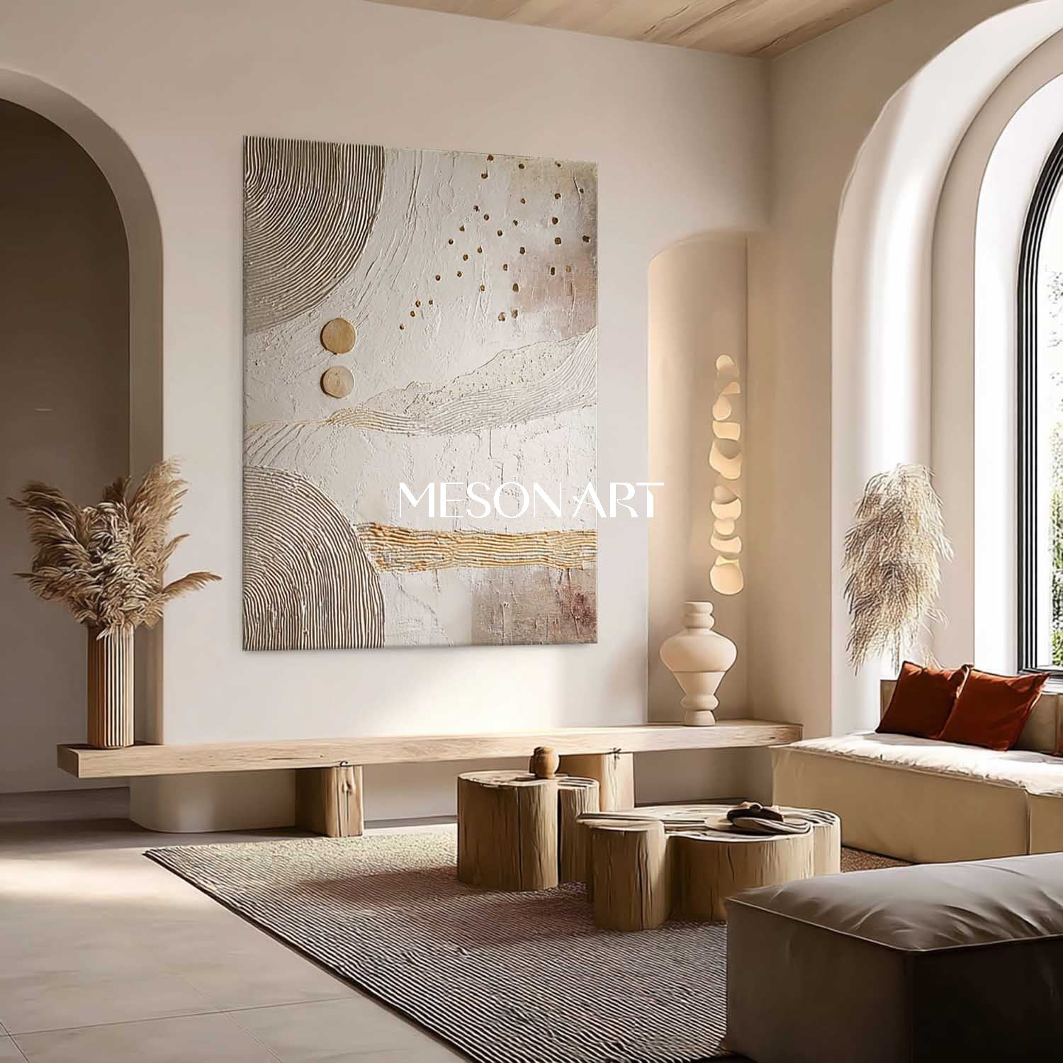 Bohemian Canvas Art – Vibrant and Textured Abstract Wall Art for Modern Spaces