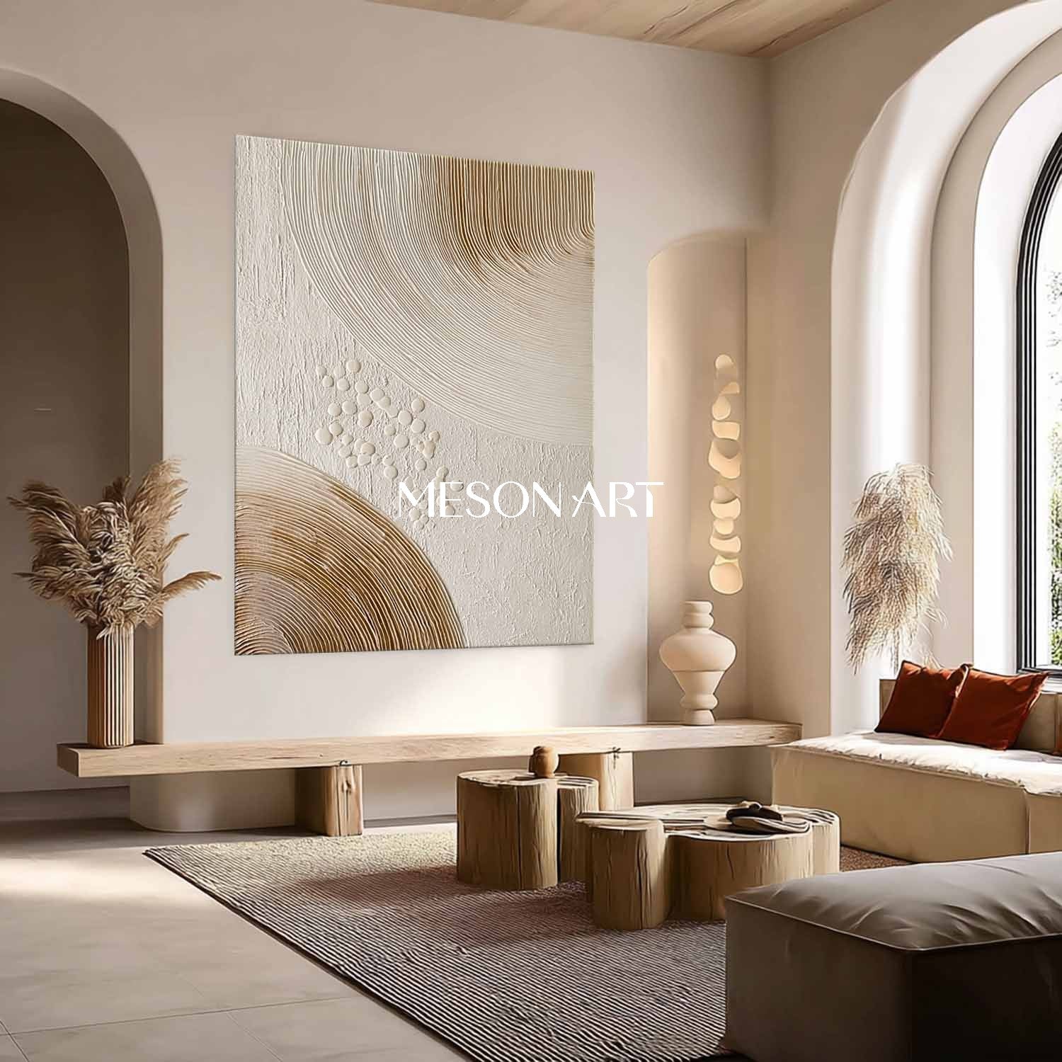 Buy Textured Boho Art – Vibrant Canvas Wall Art for Your Living Space
