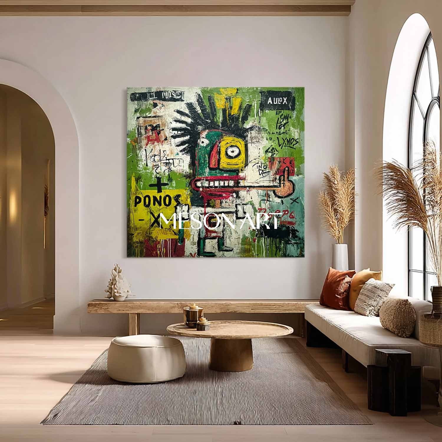 Urban Abstract Portrait Graffiti Style Modern Art Canvas Wall Decor
