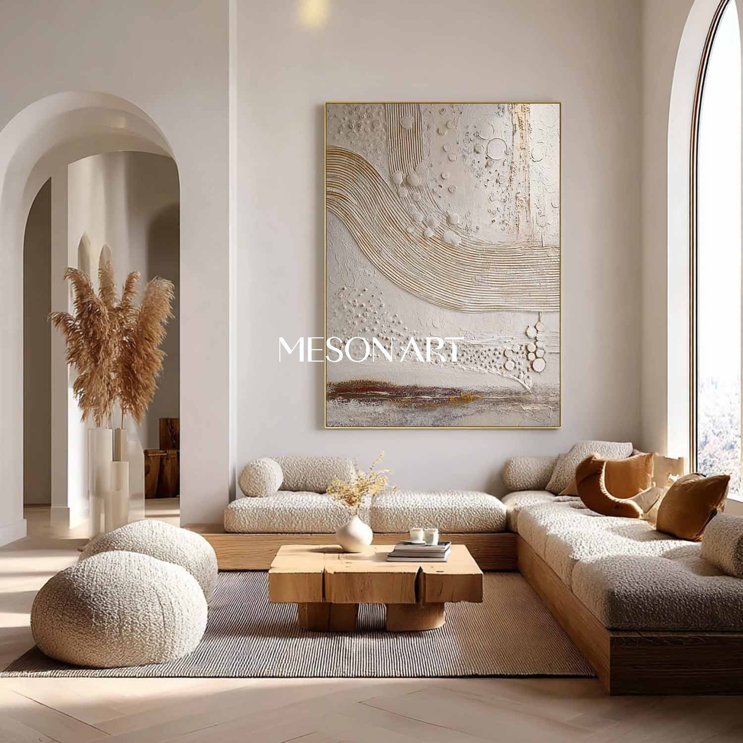 Bohemian Art – Textured Canvas with Abstract Colorful Designs for Contemporary Walls