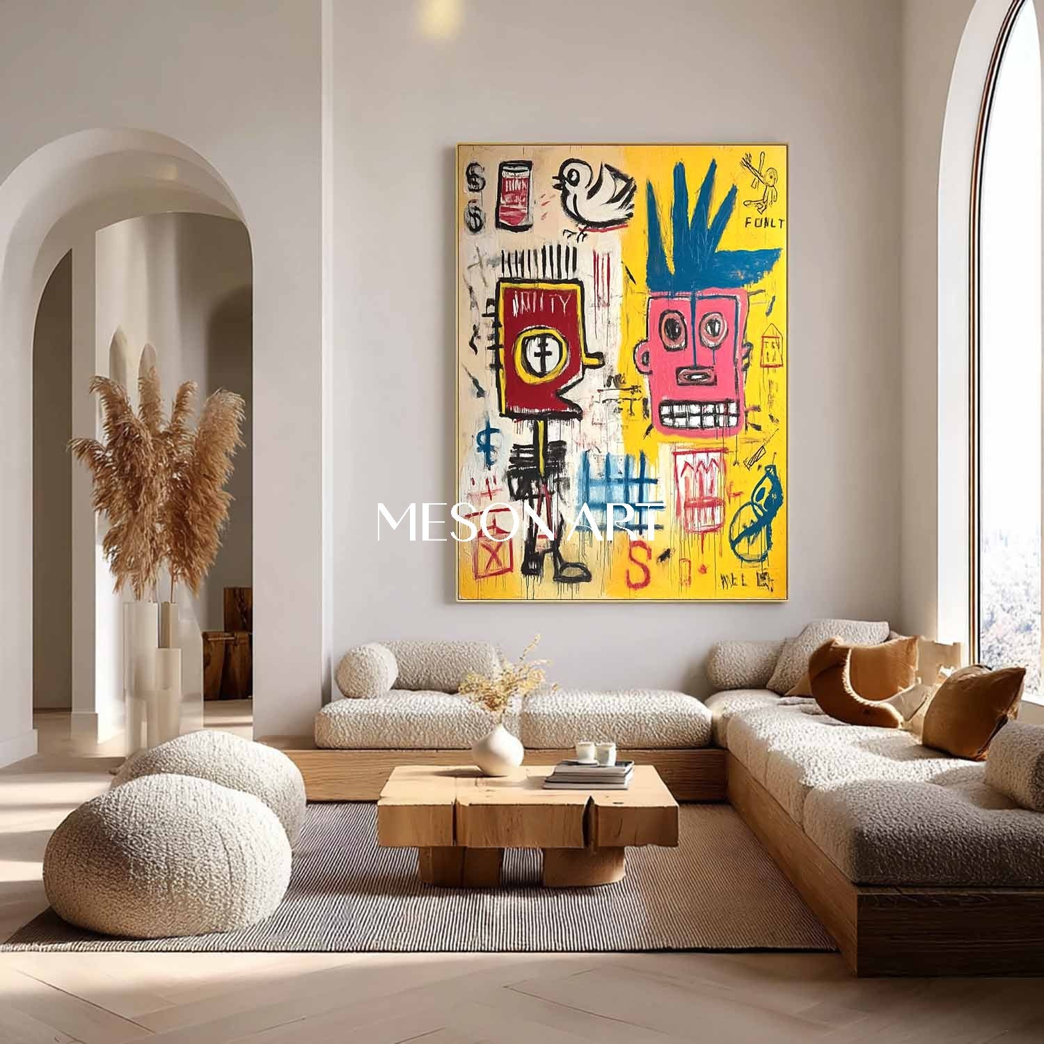 Modern Street Art Crown Handmade Impasto Painting Entryway Buy Online