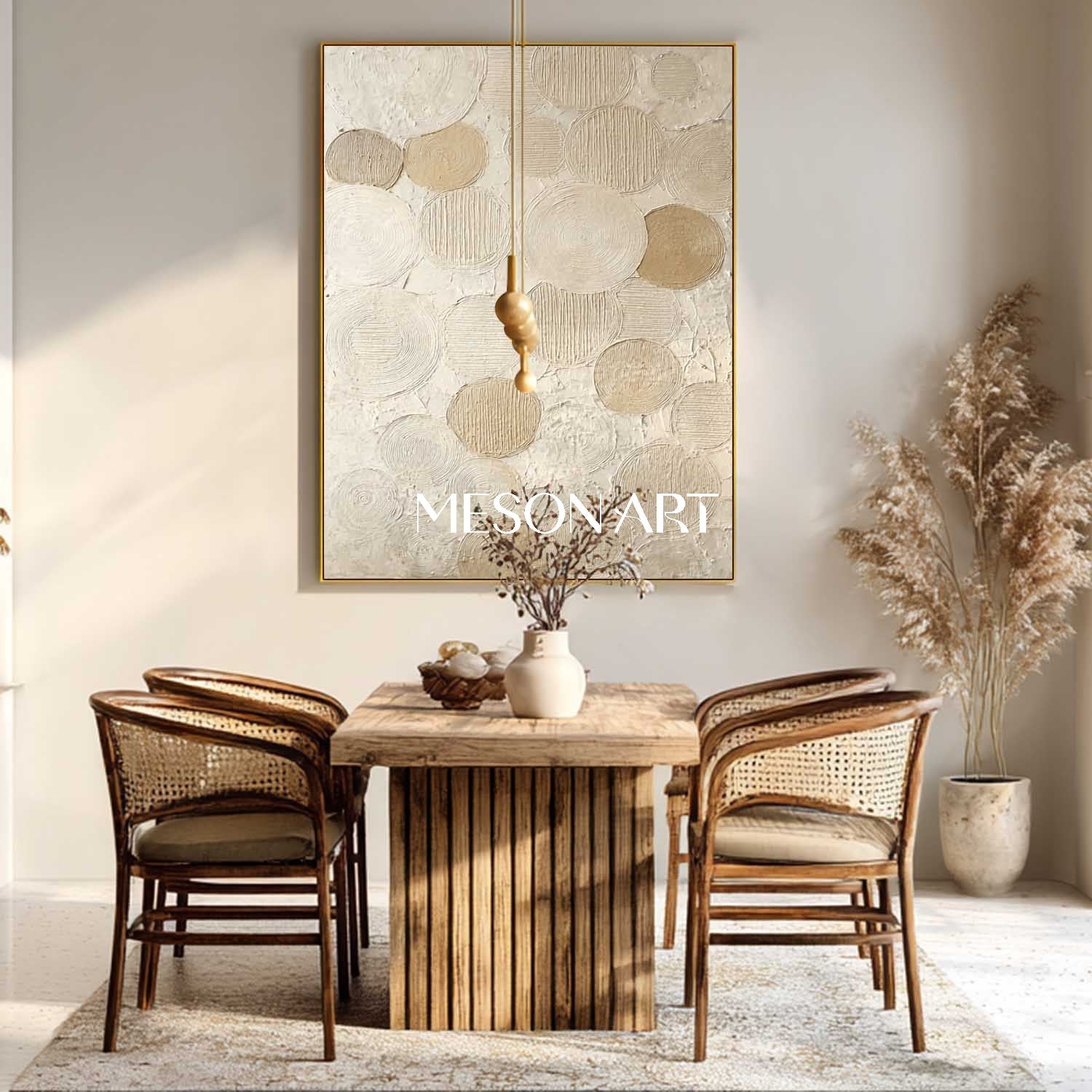 Oversized Bohemian Wall Art – Perfect for Dining Rooms and Offices