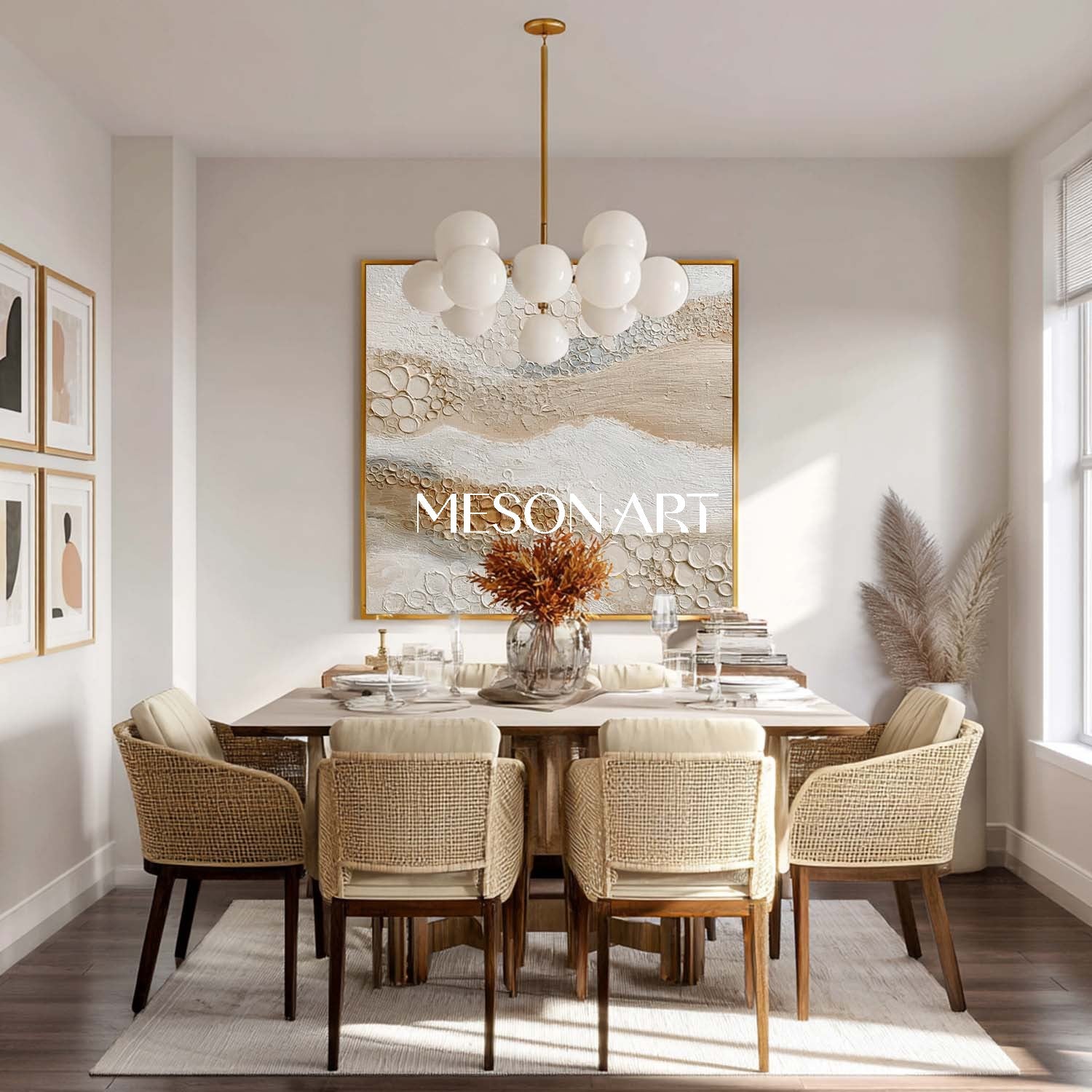 Neutral Bohemian Wall Art – Subtle Tones for Minimalist Interiors
