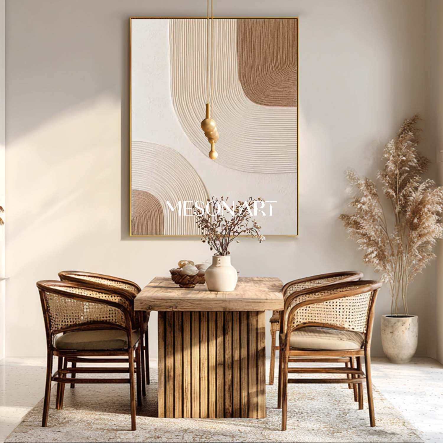 Modern Bohemian Art – Stunning Canvas for Contemporary Living Rooms