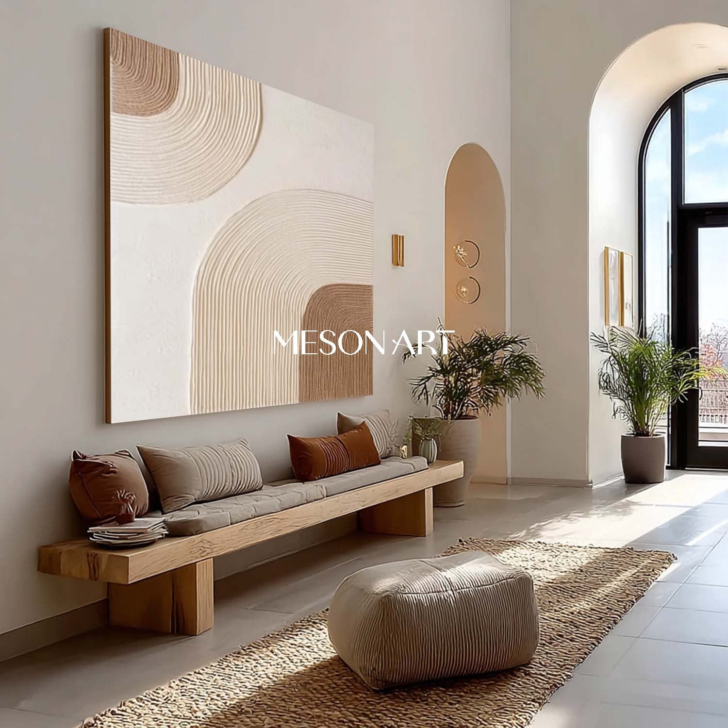 Boho Canvas Art for Living Room – Handcrafted, Unique Wall Art