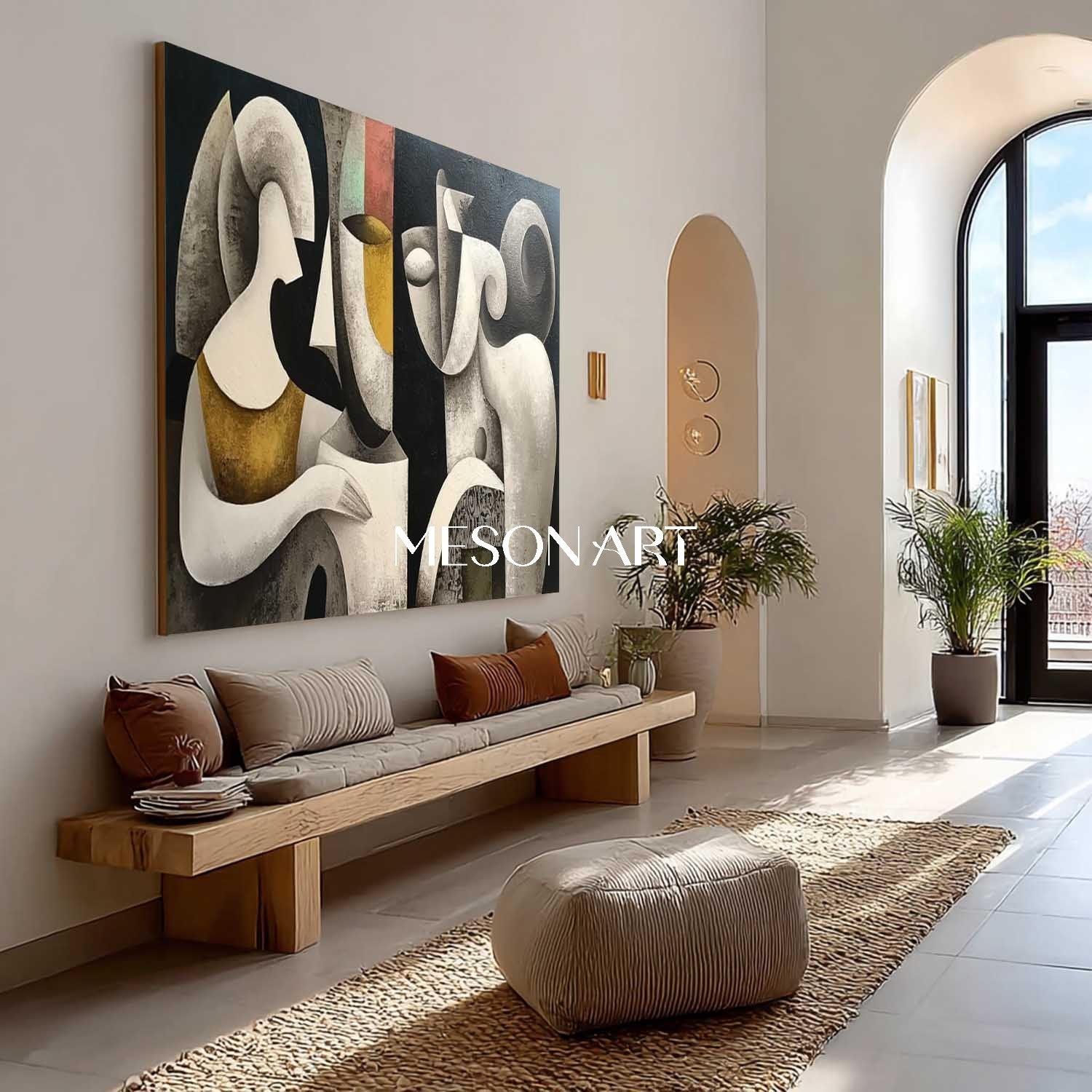 Shop Modern Abstract Figurative Art in Neutral Tones for Home Office