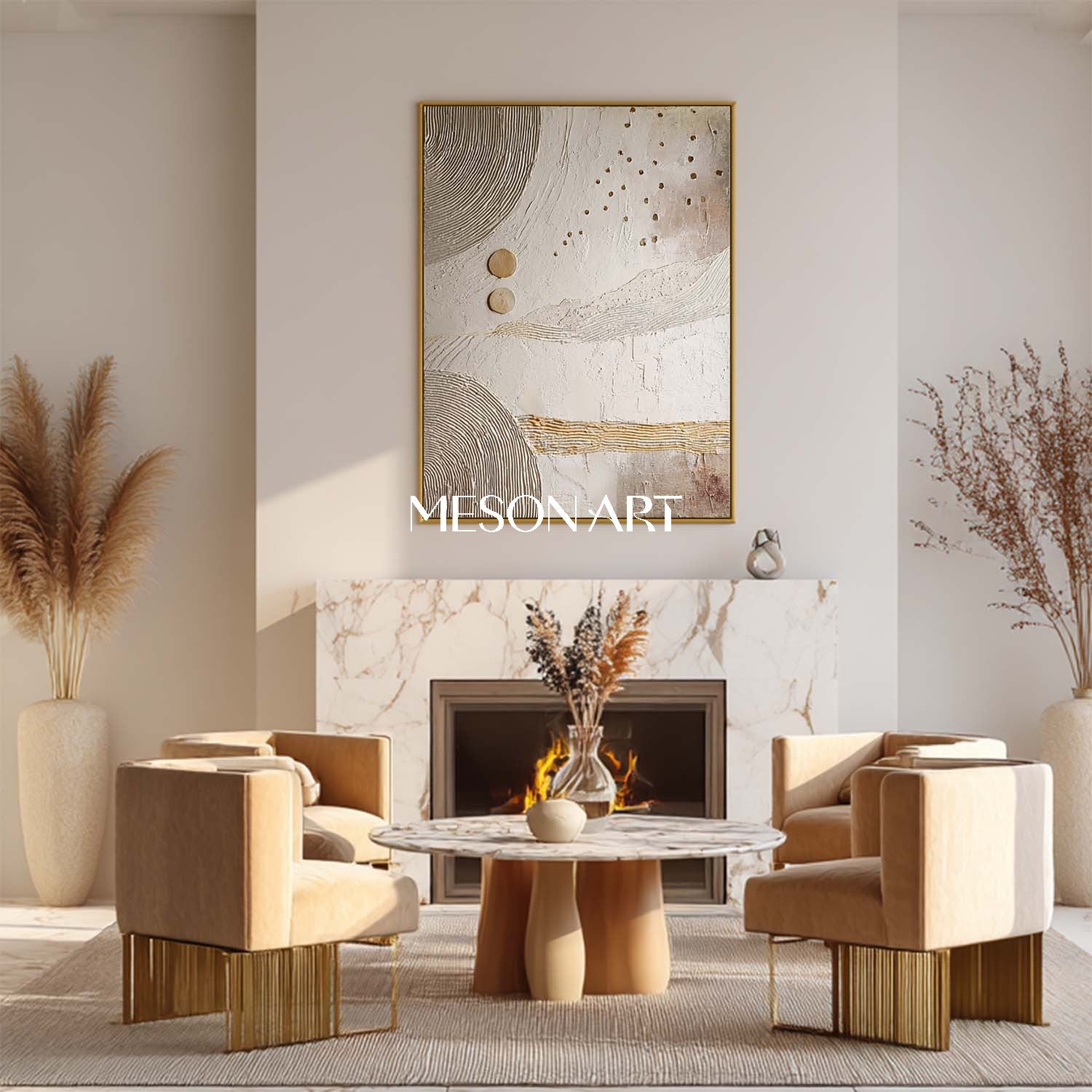 Bohemian Canvas Art – Vibrant and Textured Abstract Wall Art for Modern Spaces