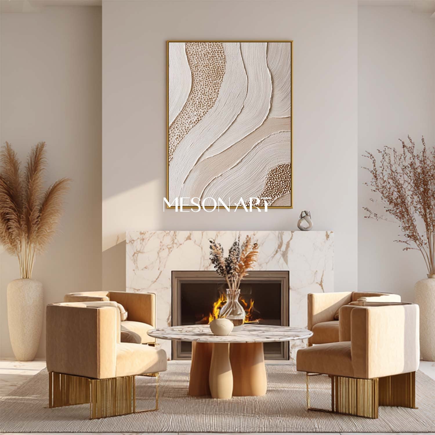 Bohemian Art for Sale – Abstract Canvas with Rich Texture and Color