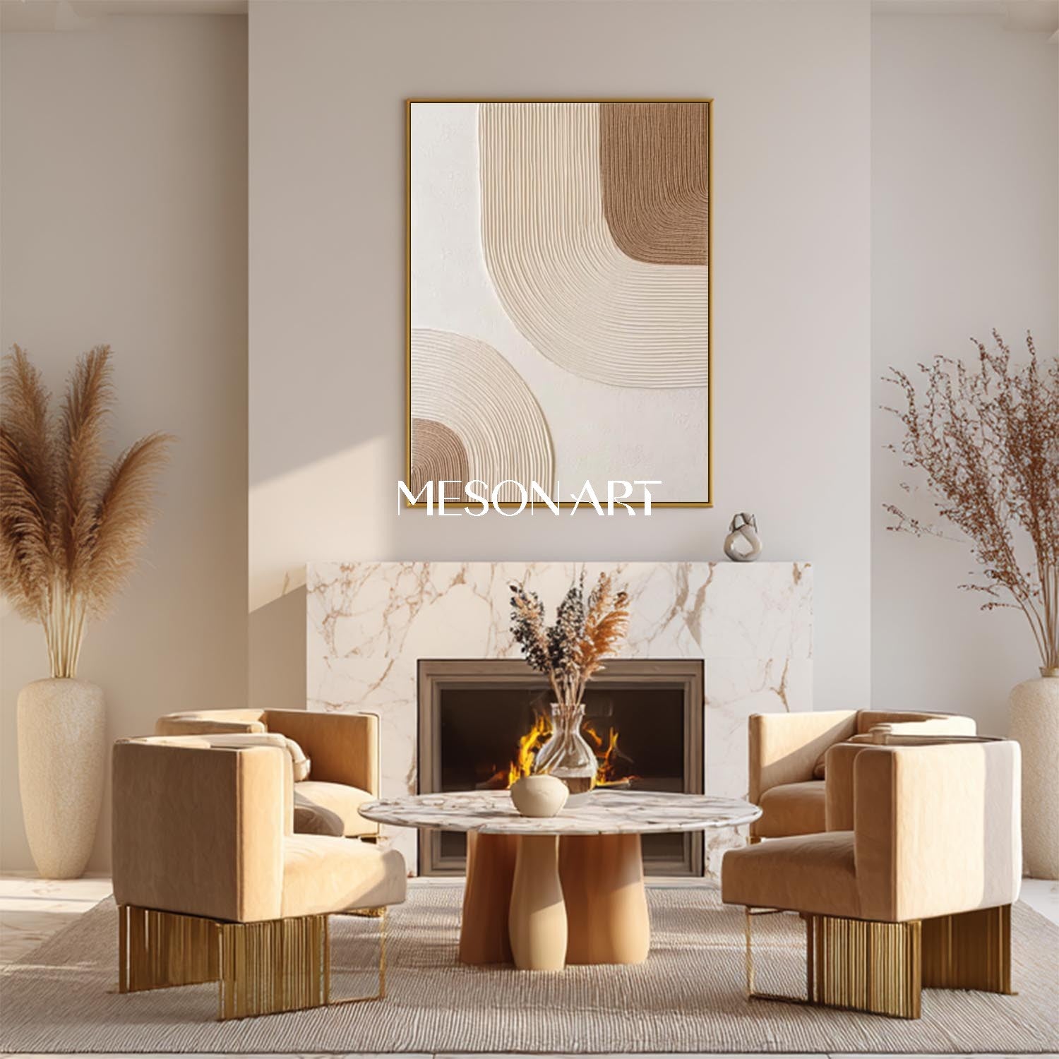 Modern Bohemian Art – Stunning Canvas for Contemporary Living Rooms