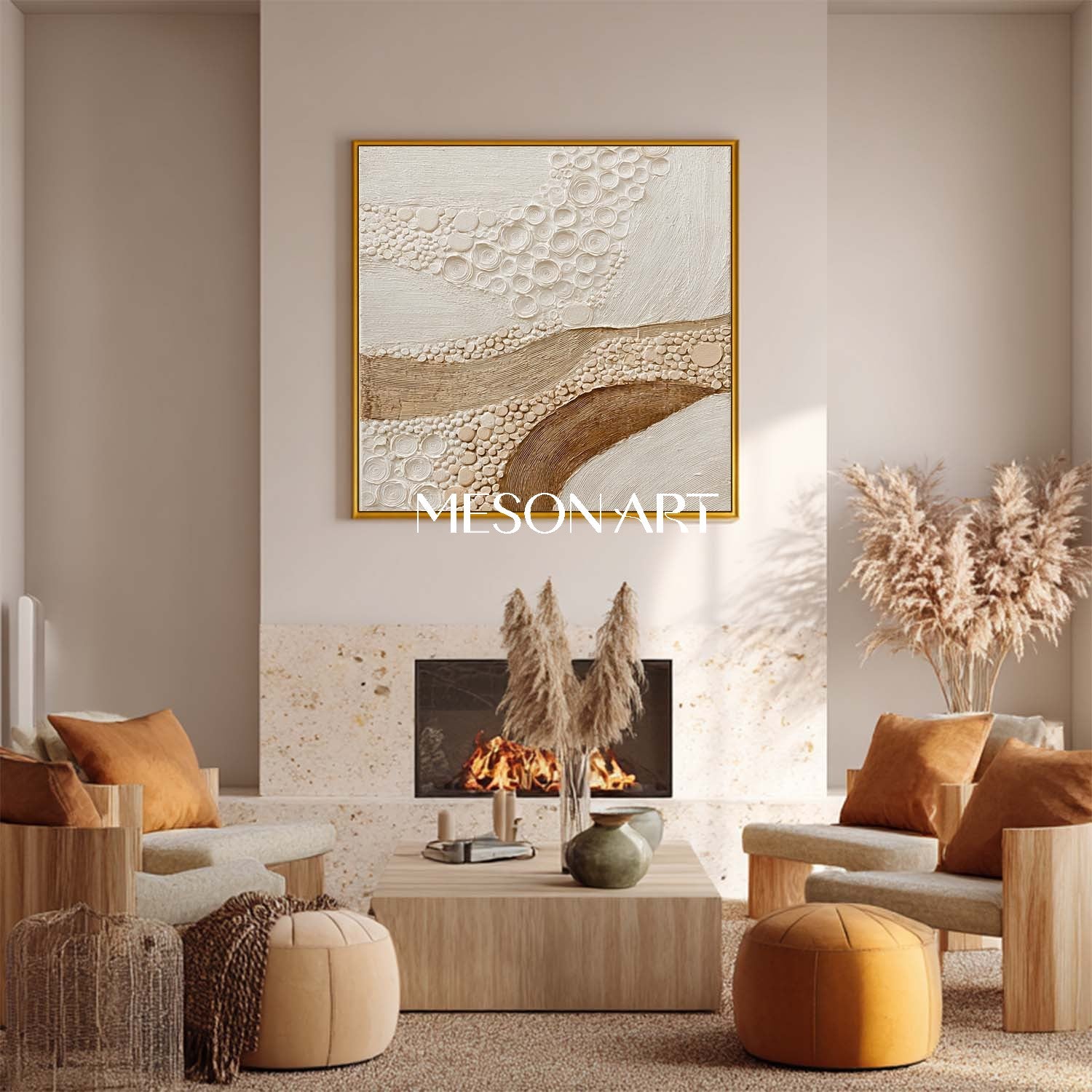 Bohemian Canvas Wall Hangings – Handcrafted Art for Your Living Room