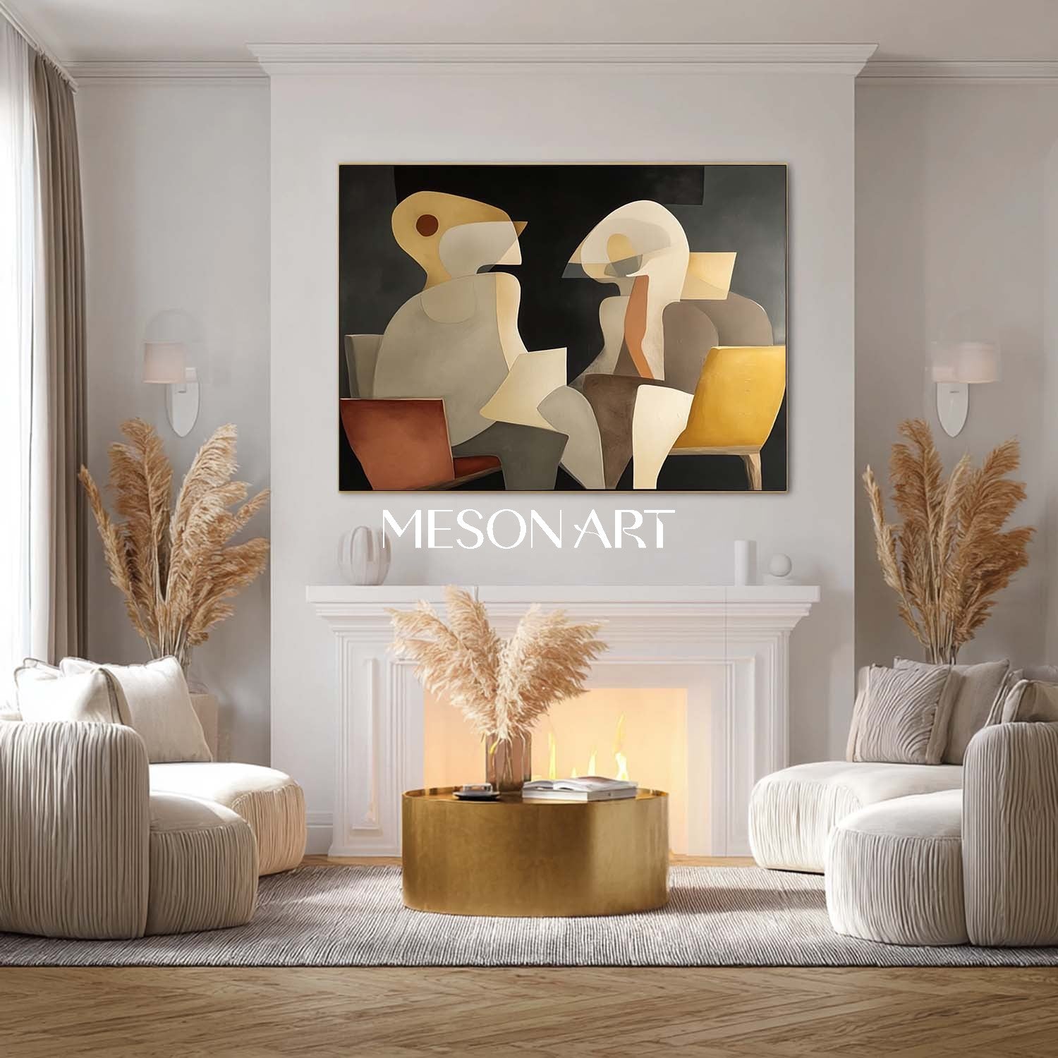 Shop Abstract Minimalist Modern Art Living Room or Bedroom Wall Decor