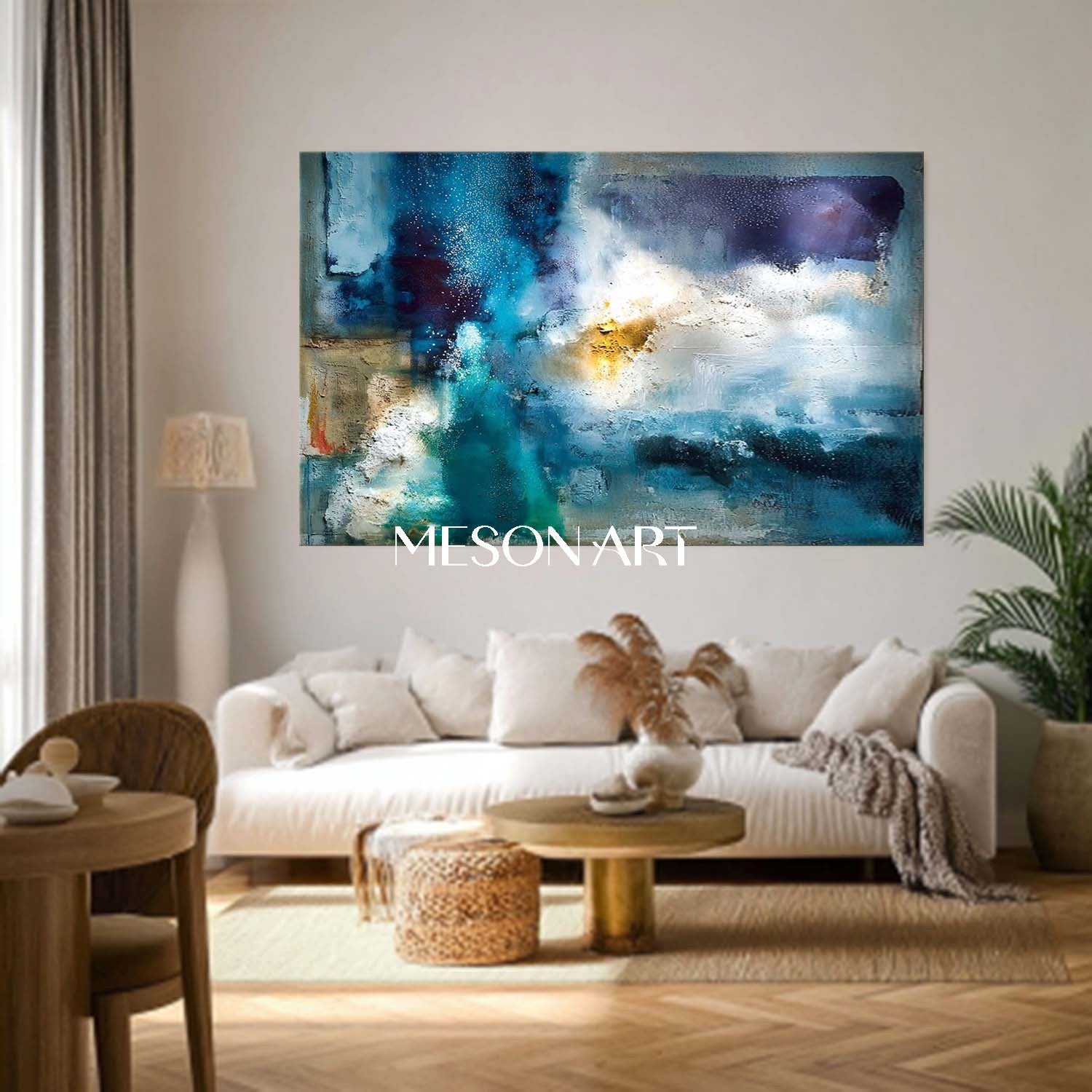 Dark Blue and White Abstract Art for Sale Dark Blue Abstract Canvas Wall Painting