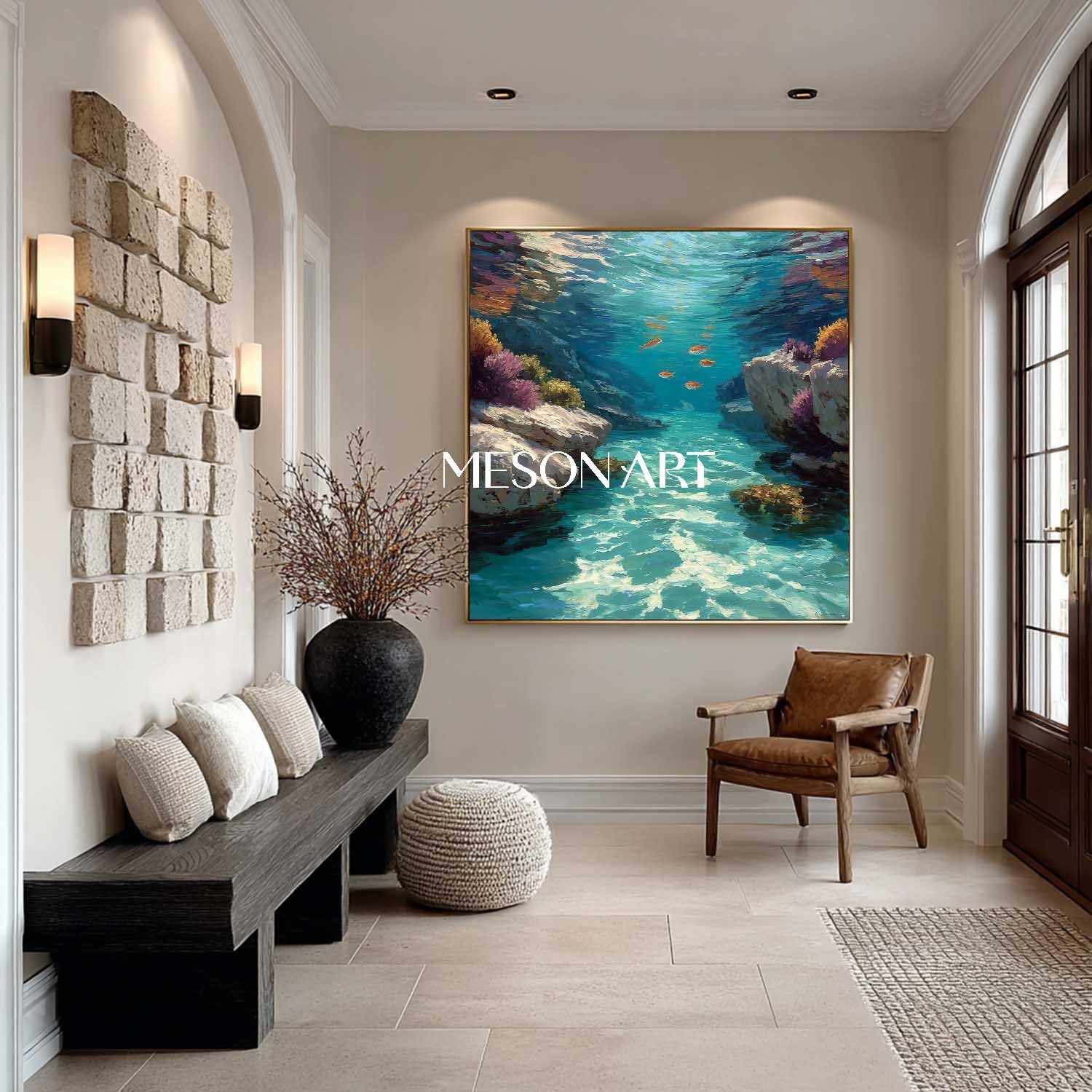 Undersea coral wall art decoration Undersea coral canvas art Undersea coral painting