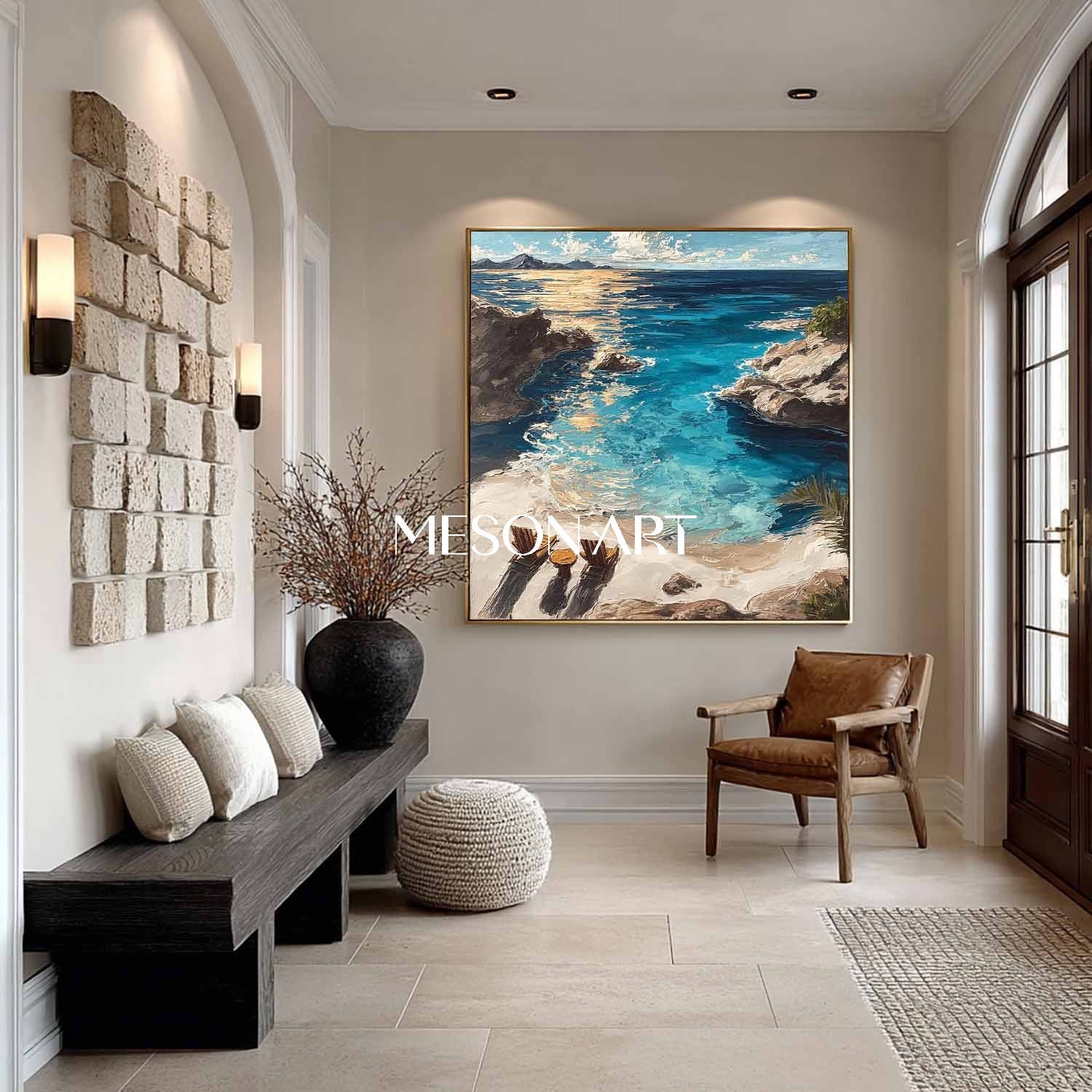 Summer Vibes Wall Printing Vacation Style Art For Hallway Coastal Canvas Art