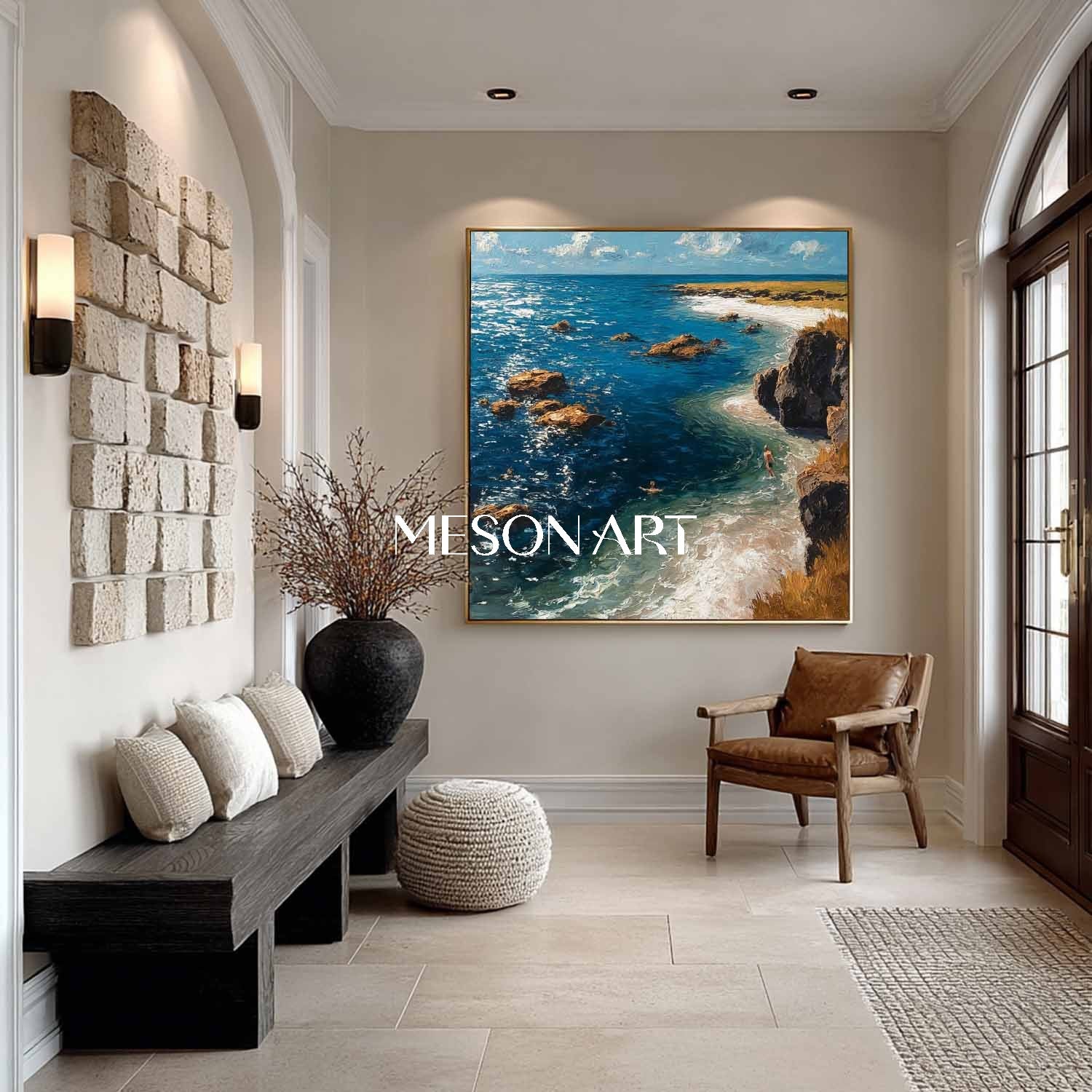 Coastal Vacation Paintings Seaside Vacation Canvas Art for Sale Sea Canvas Wall Art Decor