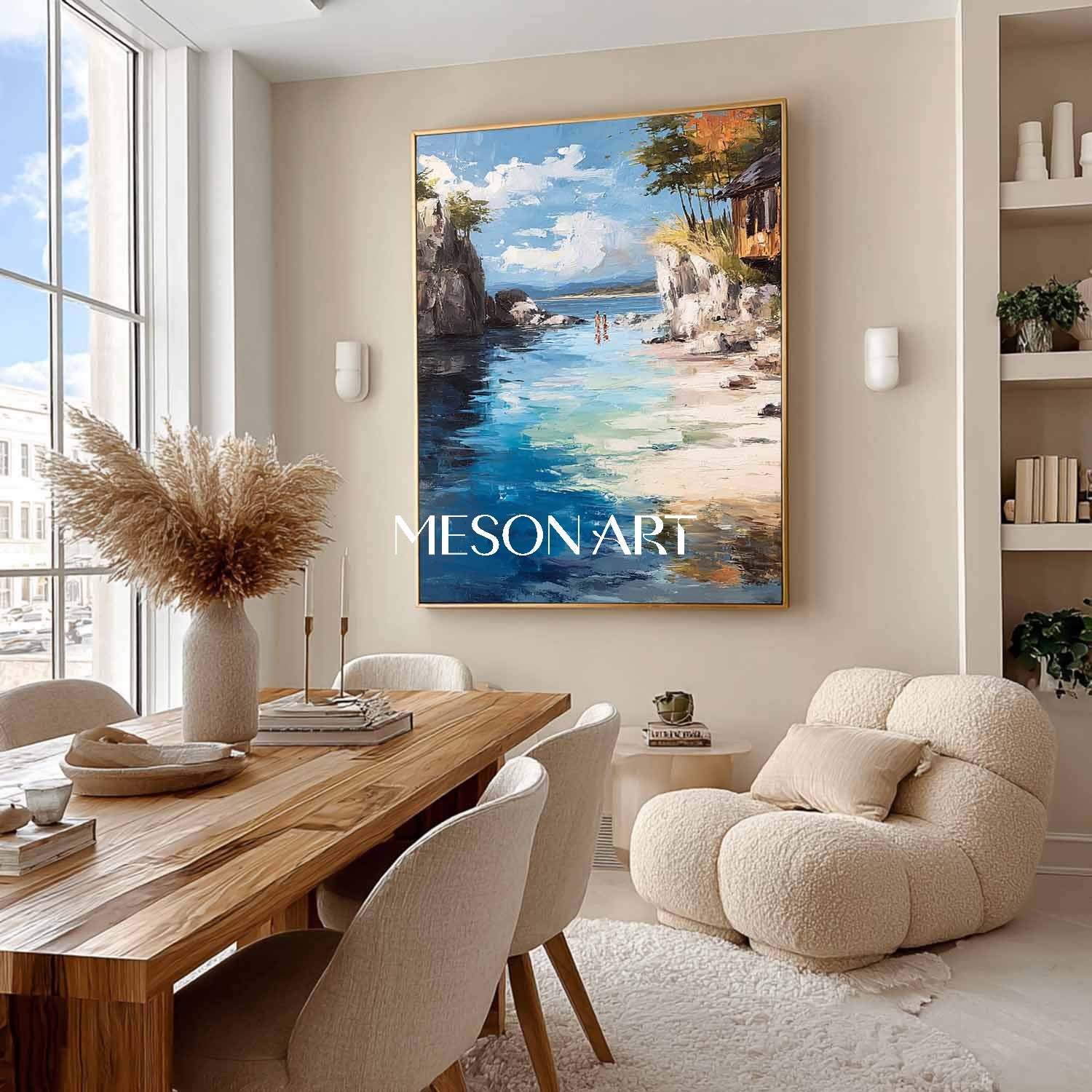Coastal Wall Art For Living Room Premium Beach Wall Art Coastal Landscape Art Calm Sea Wall Art